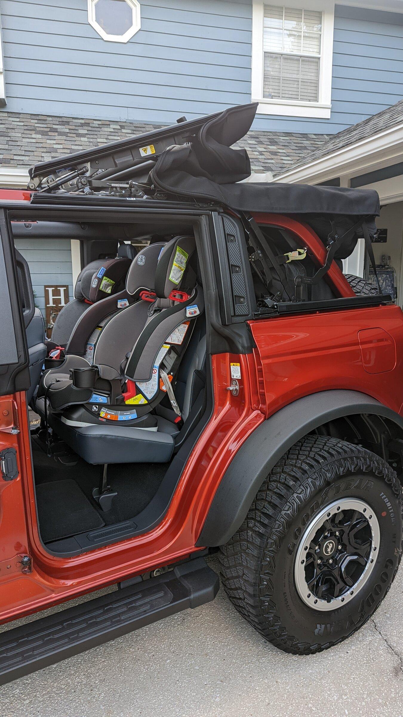 Ford Bronco On board door storage W/ Soft Top PXL_20220428_225828444