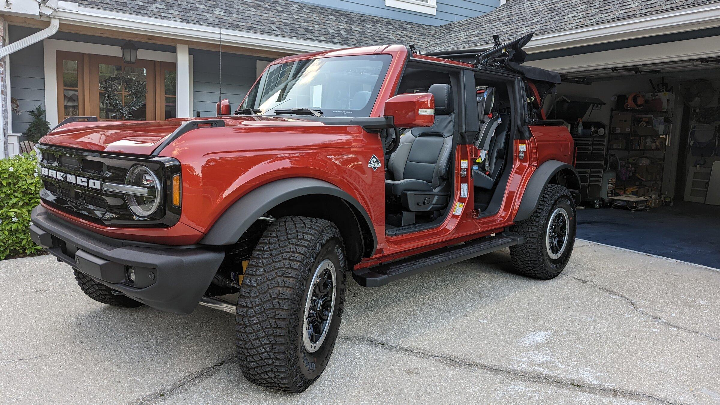 Ford Bronco On board door storage W/ Soft Top PXL_20220428_225819577