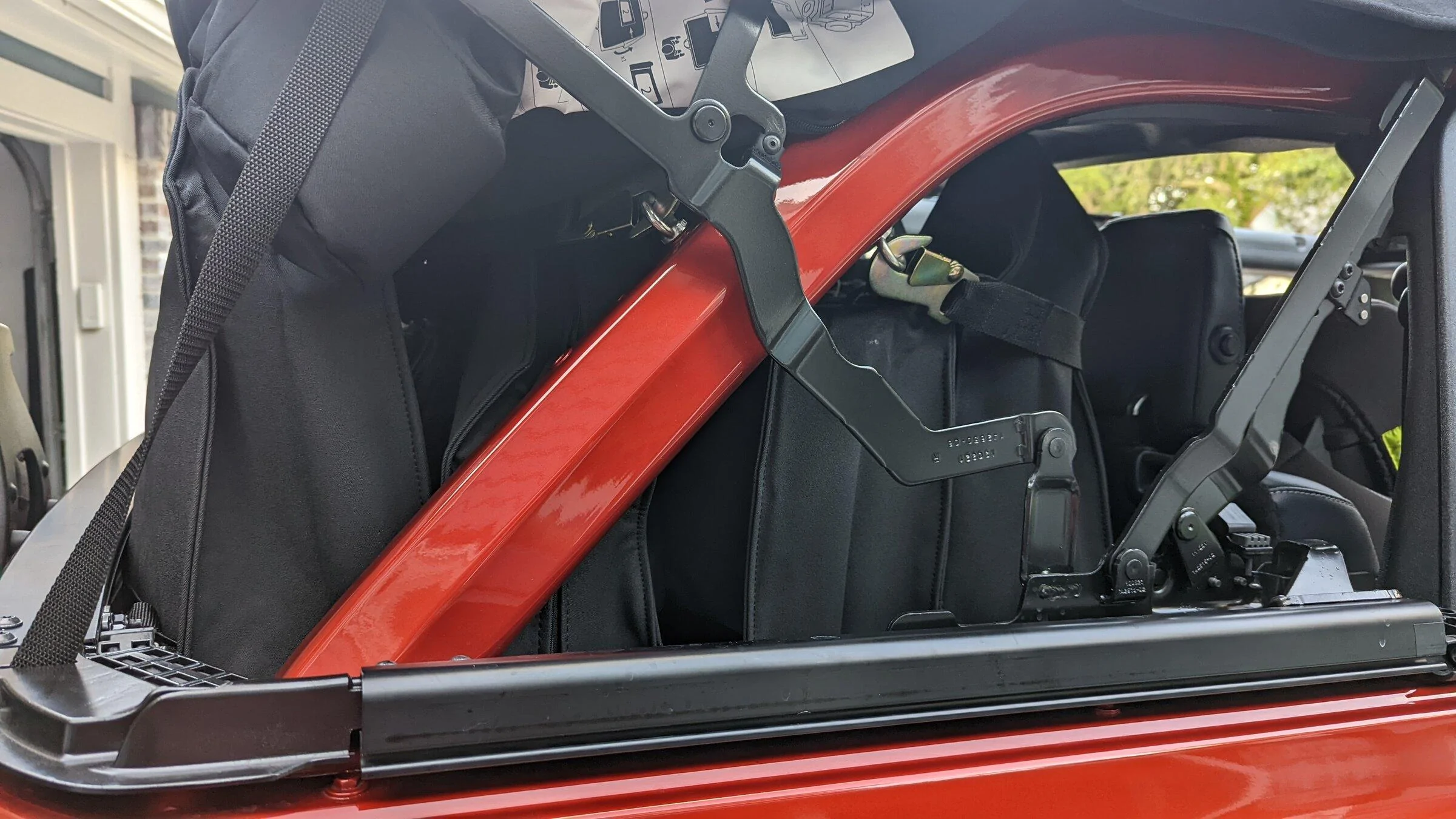 Ford Bronco On board door storage W/ Soft Top PXL_20220428_225757734
