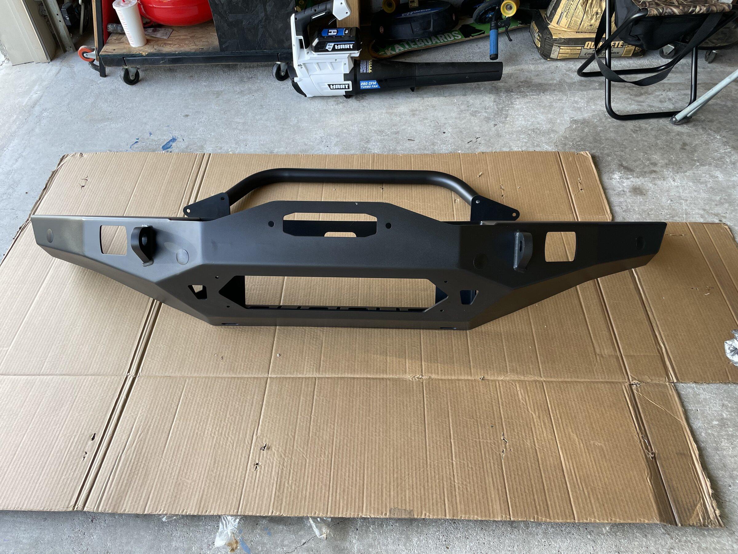 Ford Bronco JCR Vanguard bumper installed 26CF6F90-E256-4484-AF3F-6EA30EA613E9