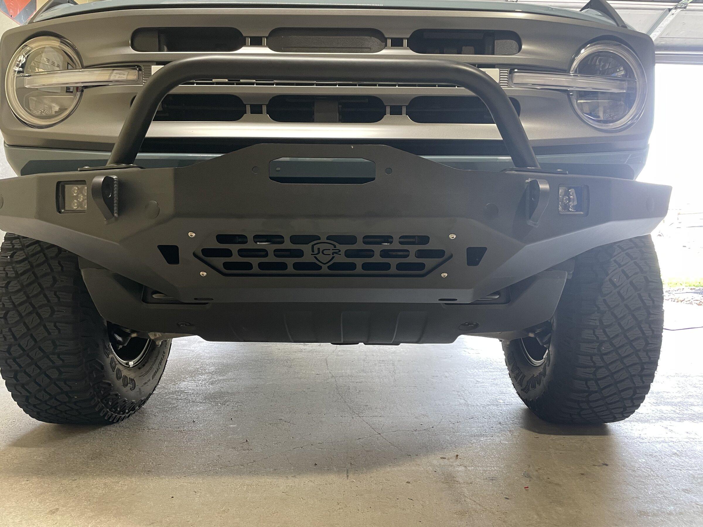 Ford Bronco JCR Vanguard bumper installed AE895D4A-C1BF-40E8-A1DC-1A5106844E92
