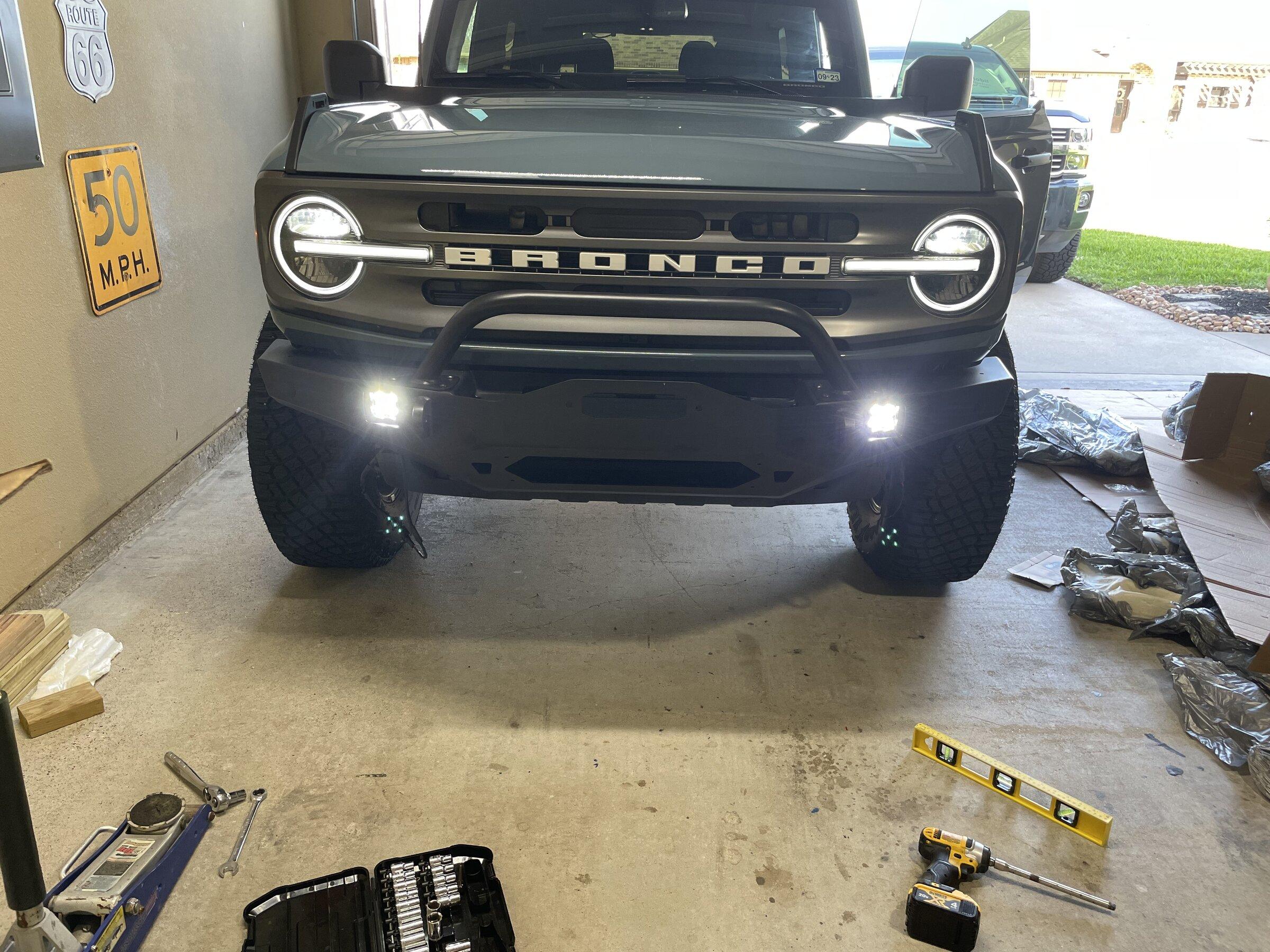 Ford Bronco JCR Vanguard bumper installed 6DAE7C79-C62A-4BB4-AD22-3679B606AC39