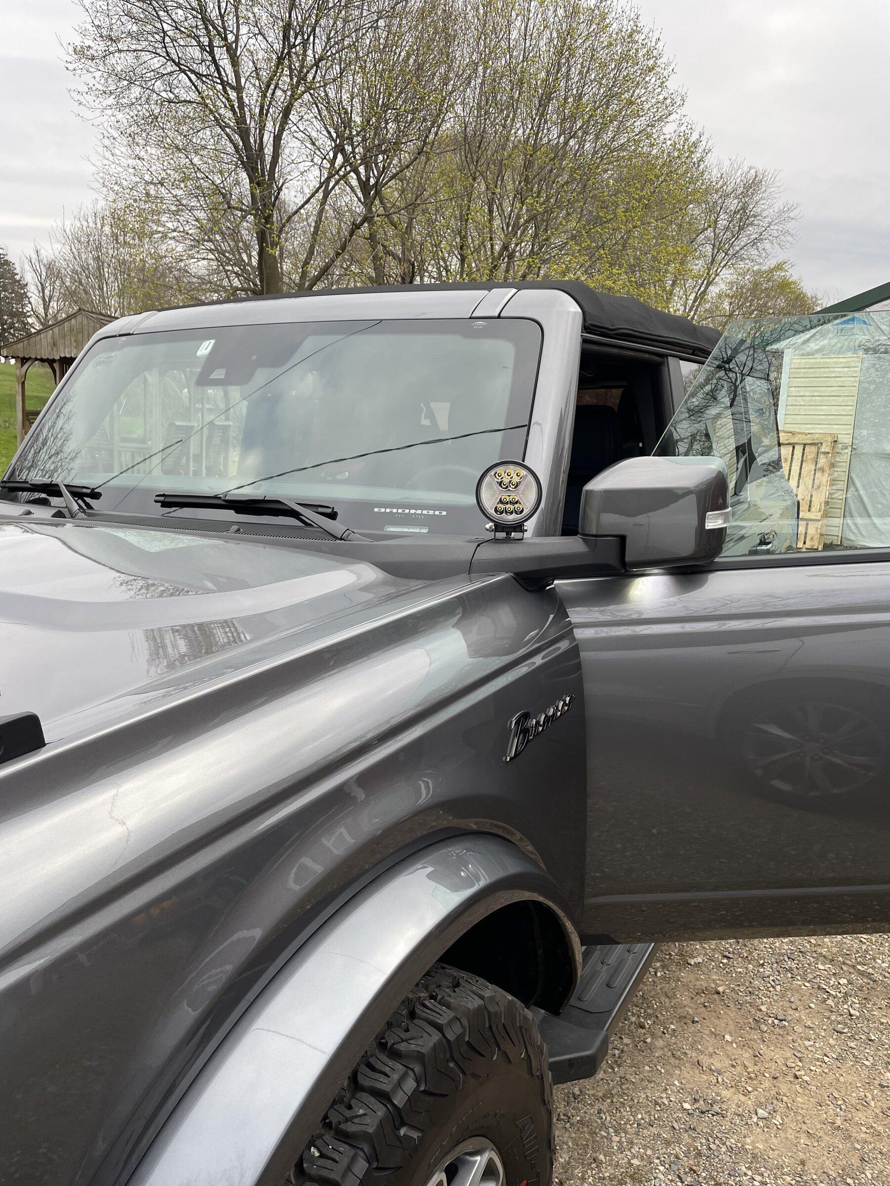 Ford Bronco Cheap ditch lights installed. D42091B8-1E78-4280-B41D-C6A774977D32