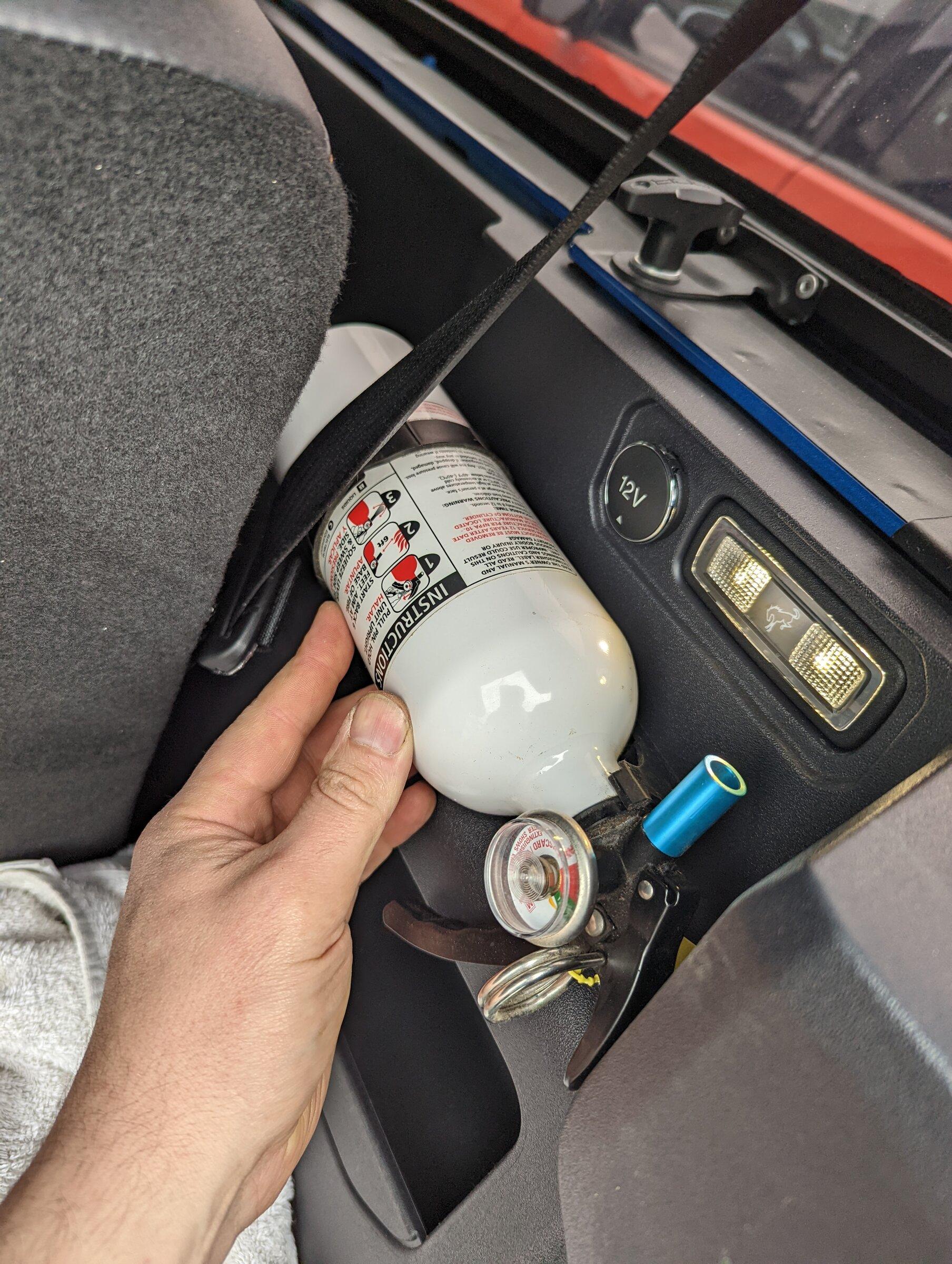 Ford Bronco Fire Extinguisher Mounted Pics - Post Em! PXL_20220430_221645016