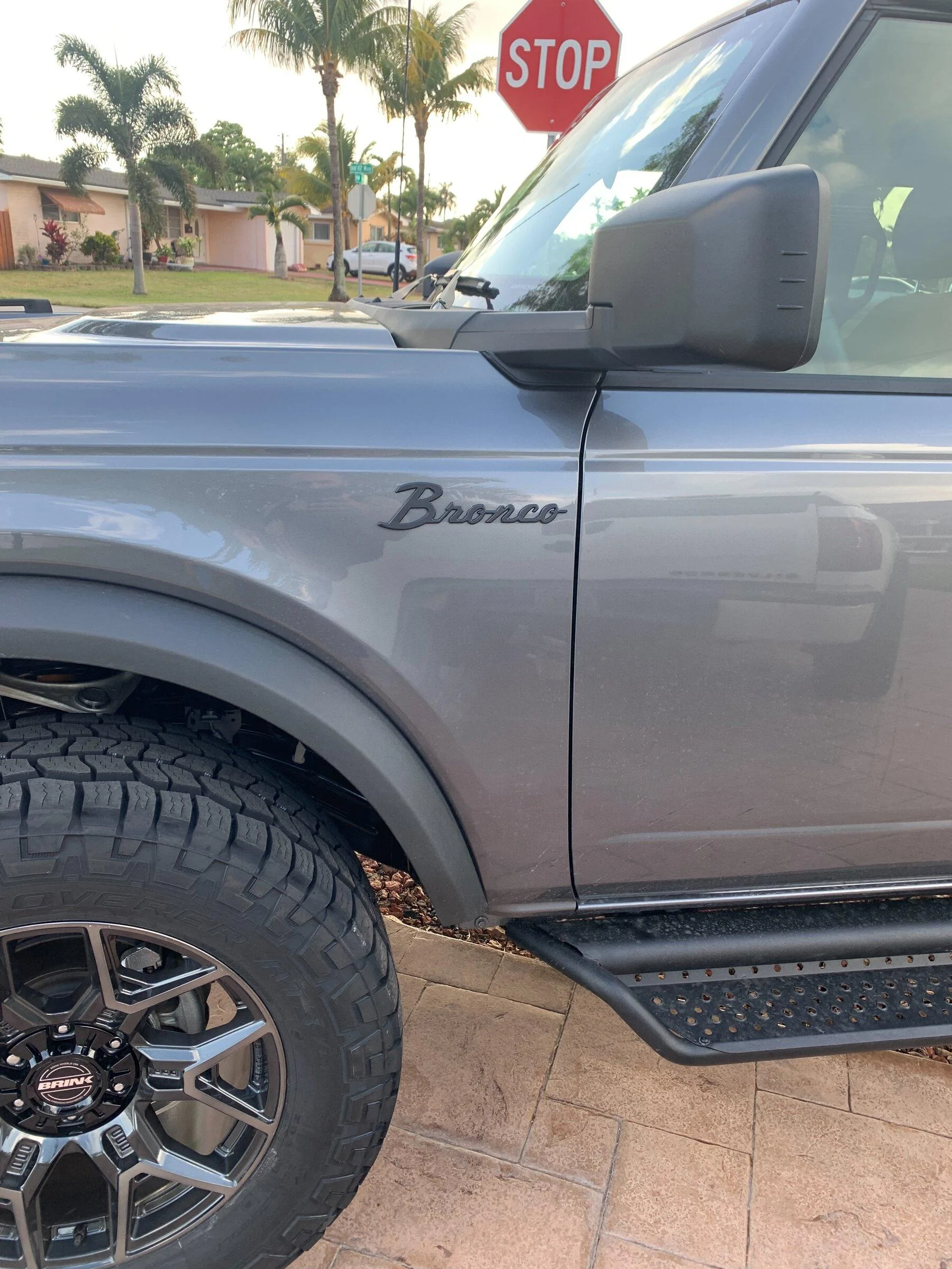 Ford Bronco Show us your installed wheel / tire upgrades here! (Pics) bronco front badg