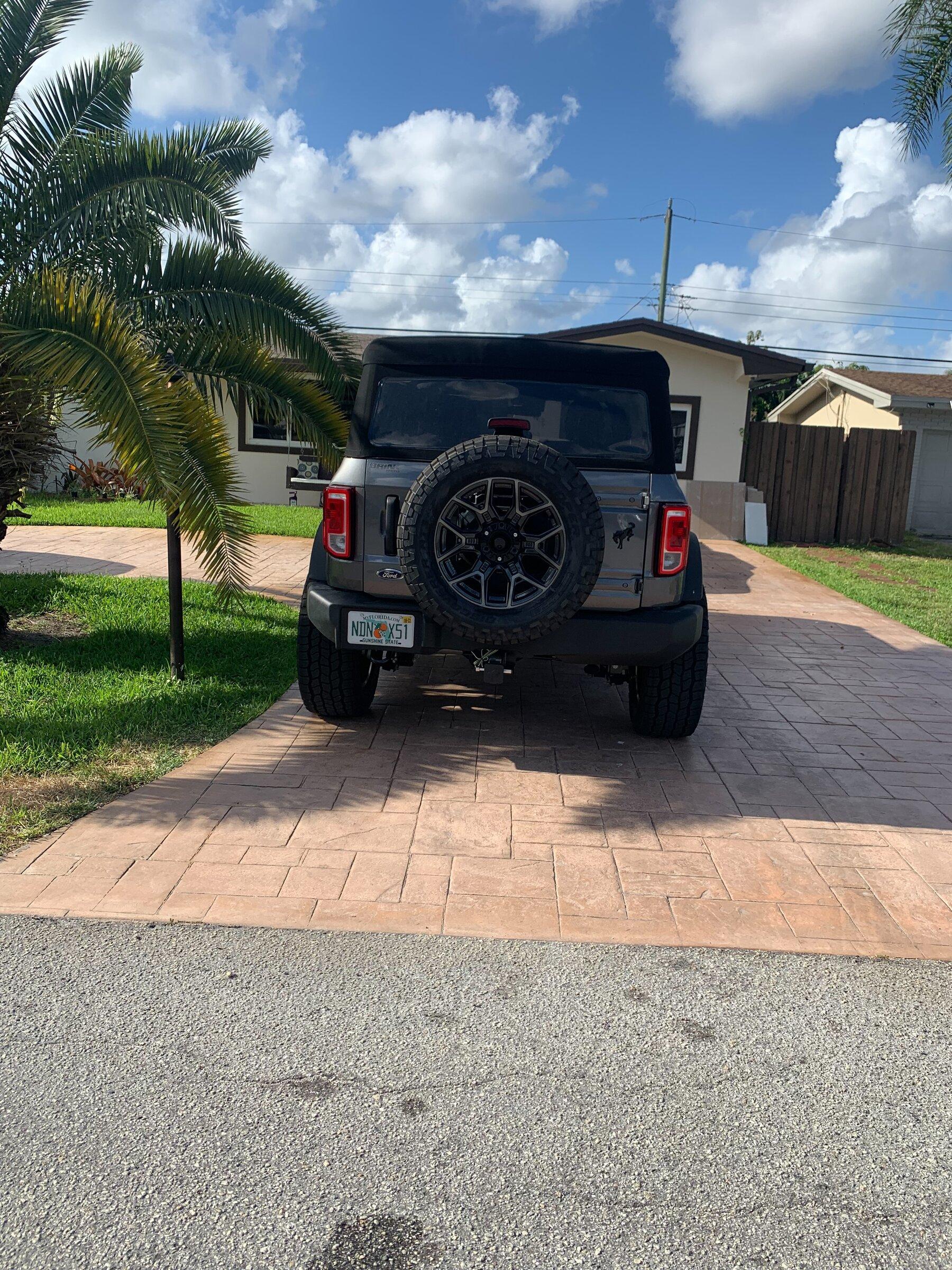 Ford Bronco Show us your installed wheel / tire upgrades here! (Pics) bronco rear