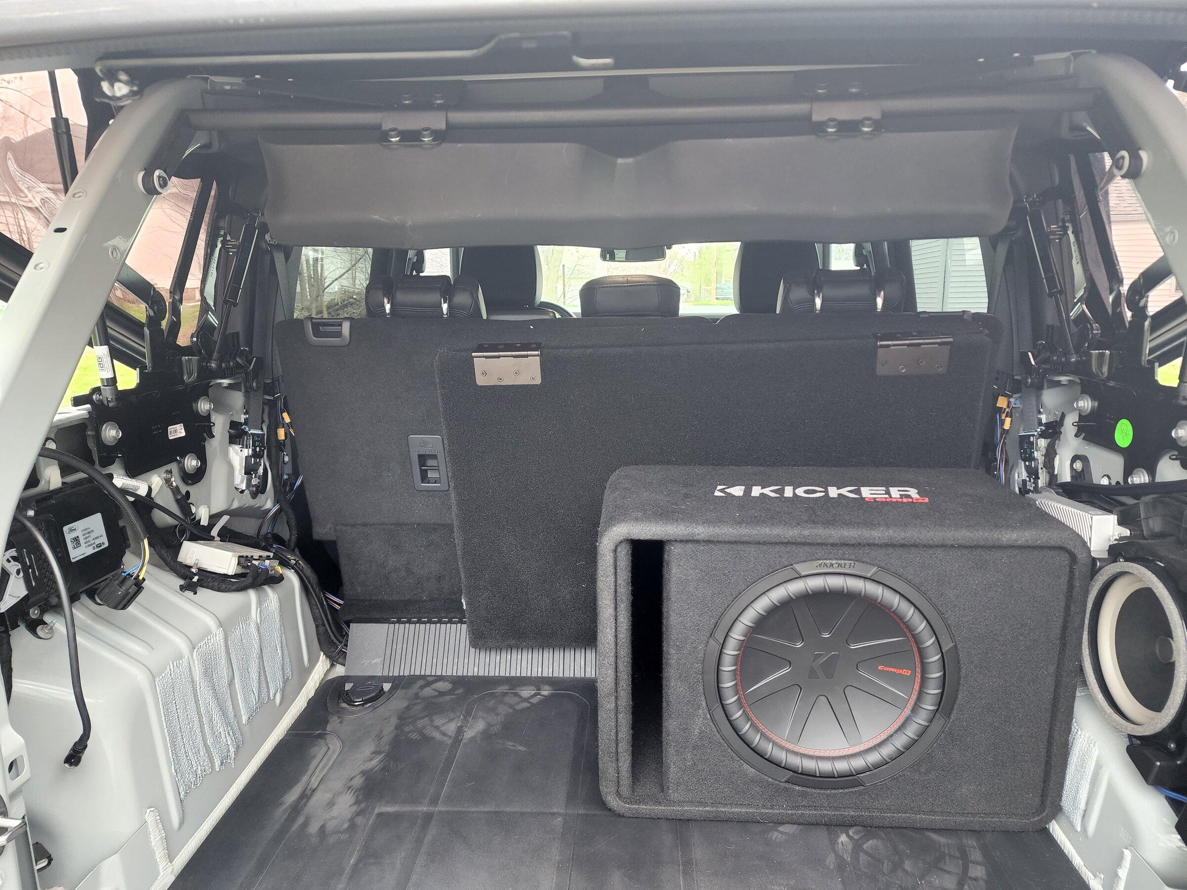 Ford Bronco B&O audio upgrade with DIY soundbar 20220430_155105