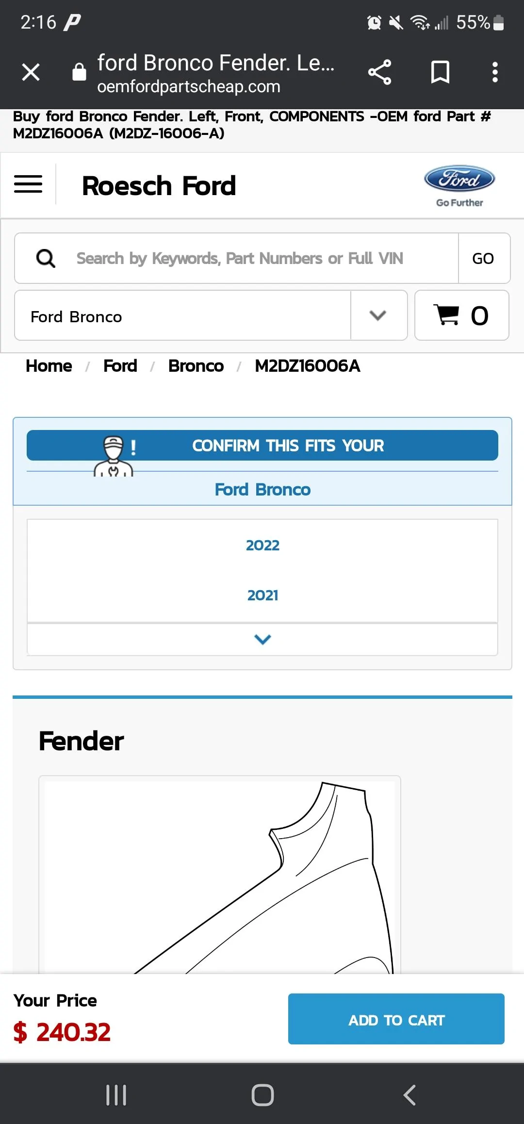 Ford Bronco Anyone had to replace a front quarter panel yet? Screenshot_20220502-141609_Chrom