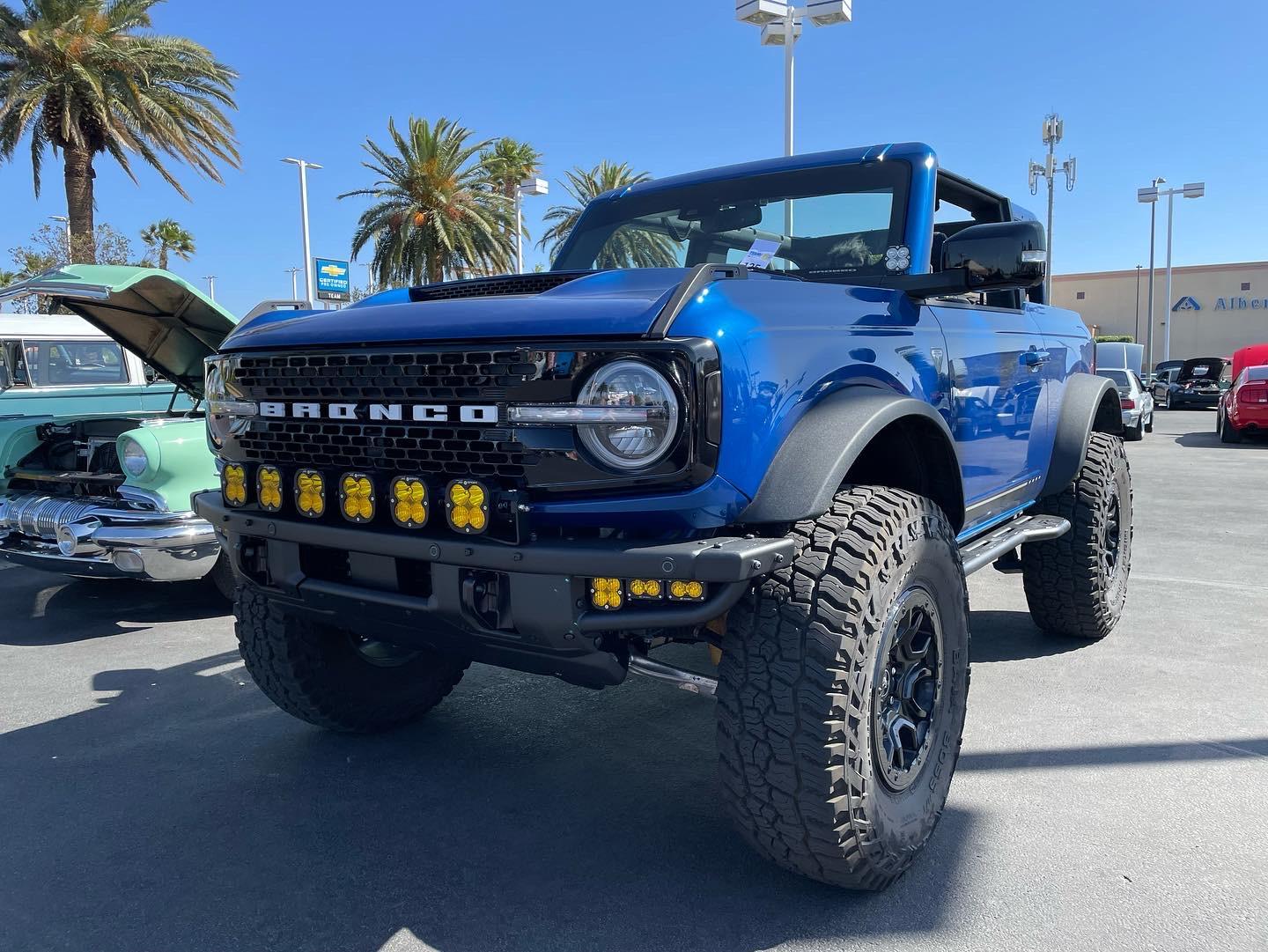 Ford Bronco Got her lips and nose done… ADV hood + xl sport light bar E546941E-3144-4196-AADA-FB693034AC12