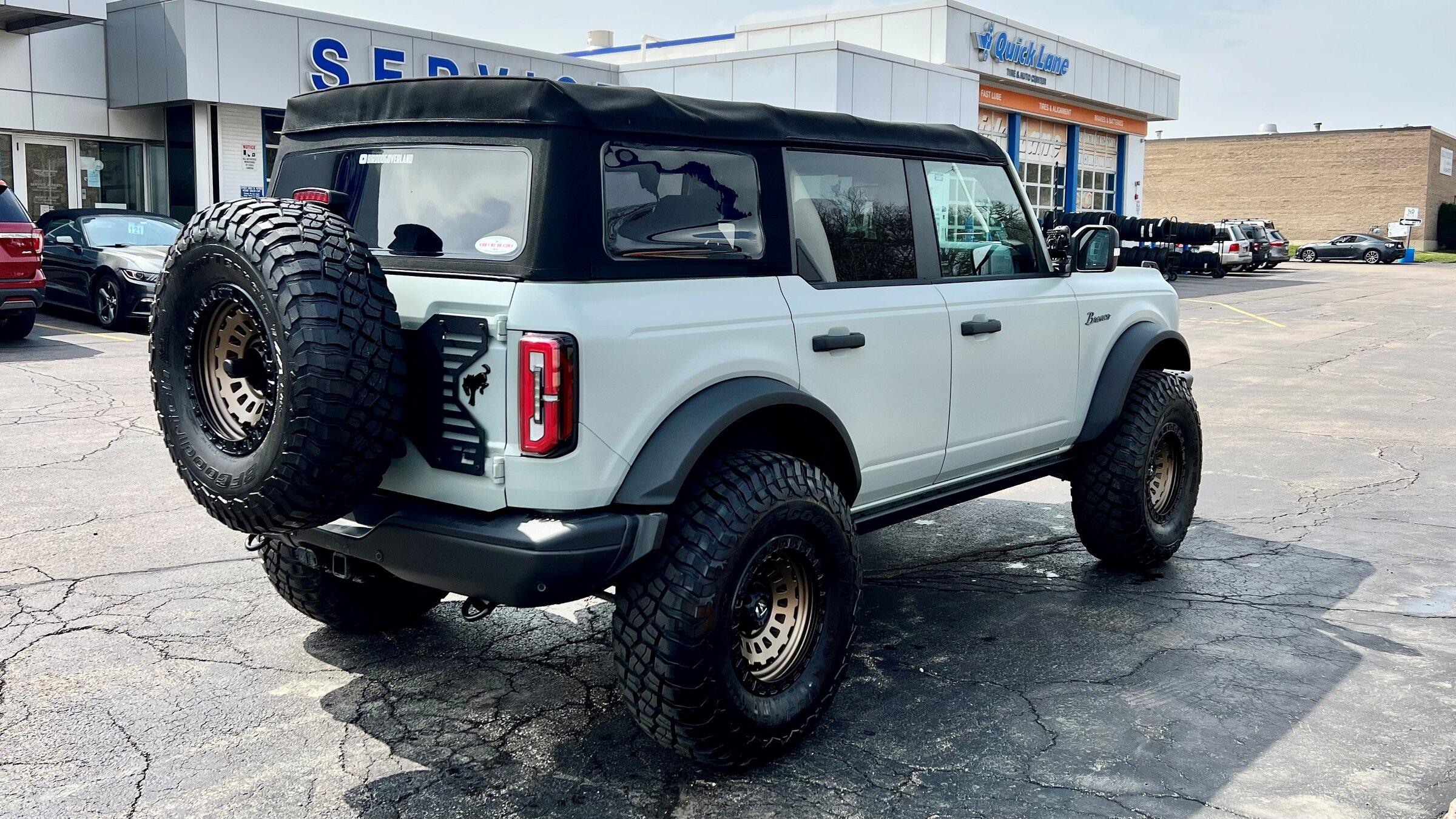 Ford Bronco Show us your installed wheel / tire upgrades here! (Pics) April 2022 3