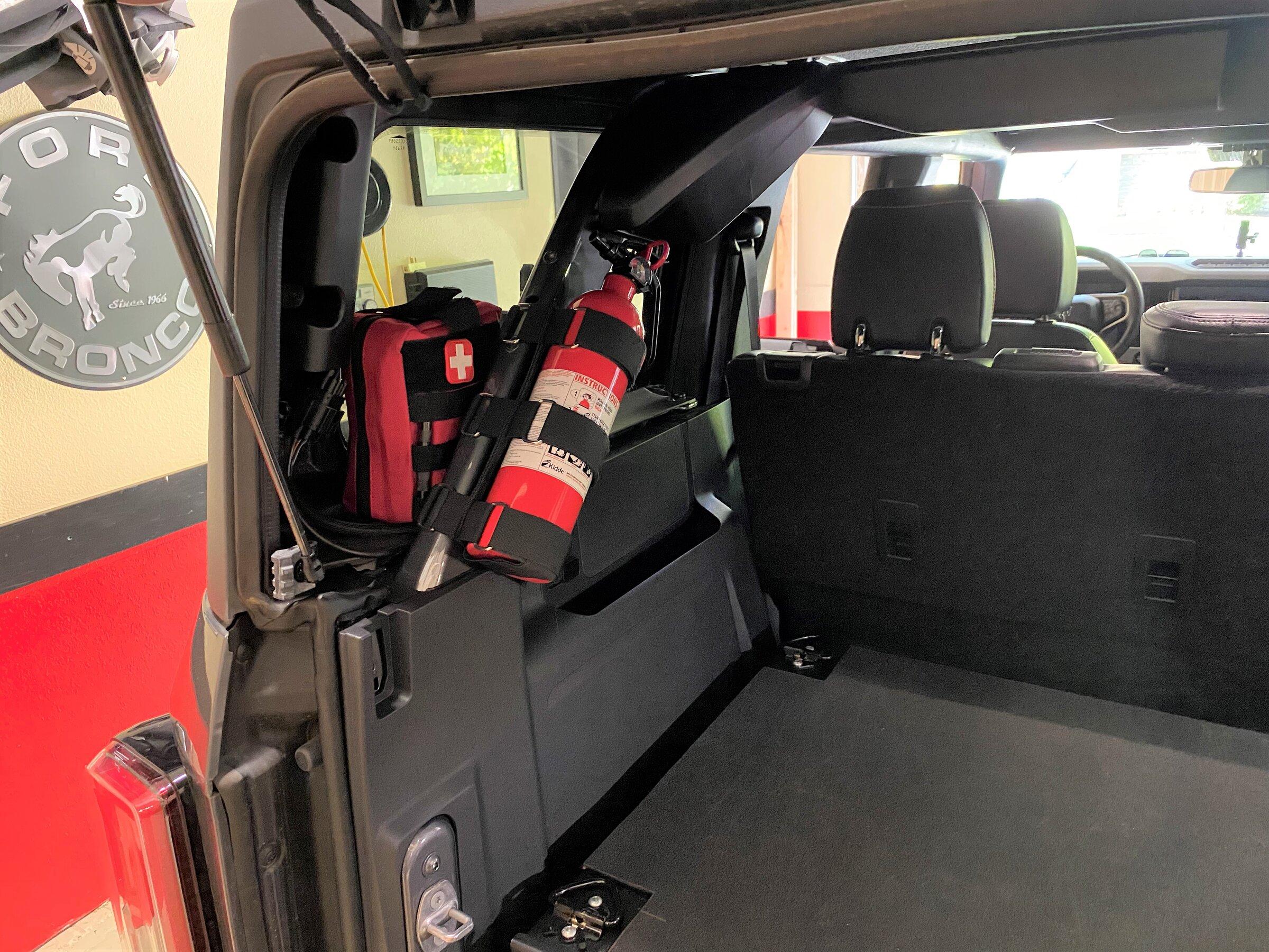 Ford Bronco Fire Extinguisher Mounted Pics - Post Em! 11