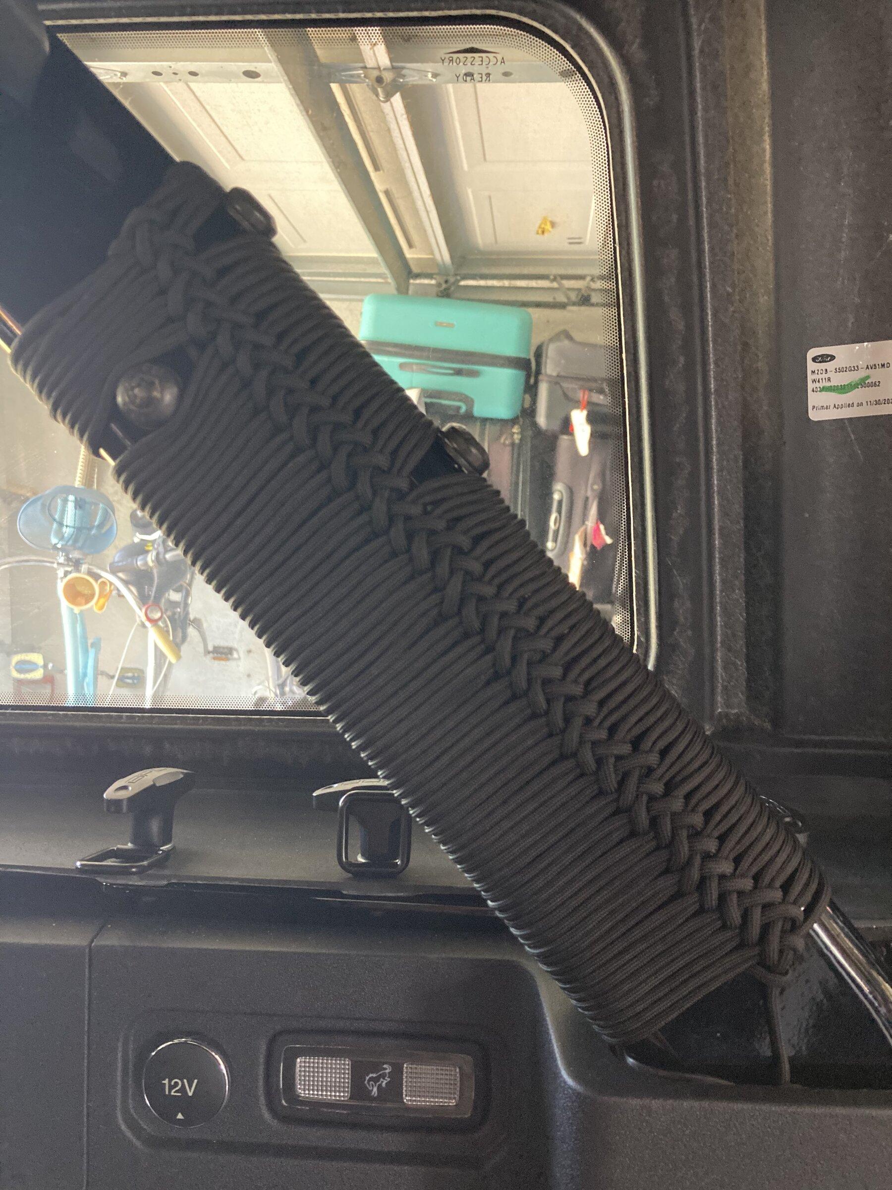 Ford Bronco Paracord Roll Bar Protection Installed EDB34D2D-972A-431E-84A1-24373442B81A