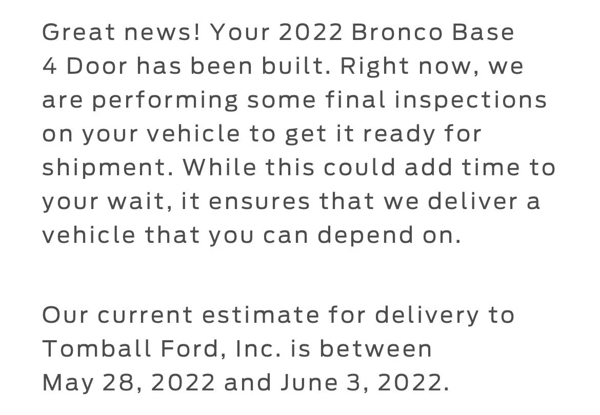 Ford Bronco 5/2/22 Build Week Group DD940956-0BAA-43E0-9A28-E122DD34C16F