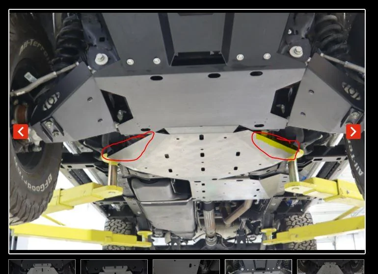 Ford Bronco skid plate question Captur