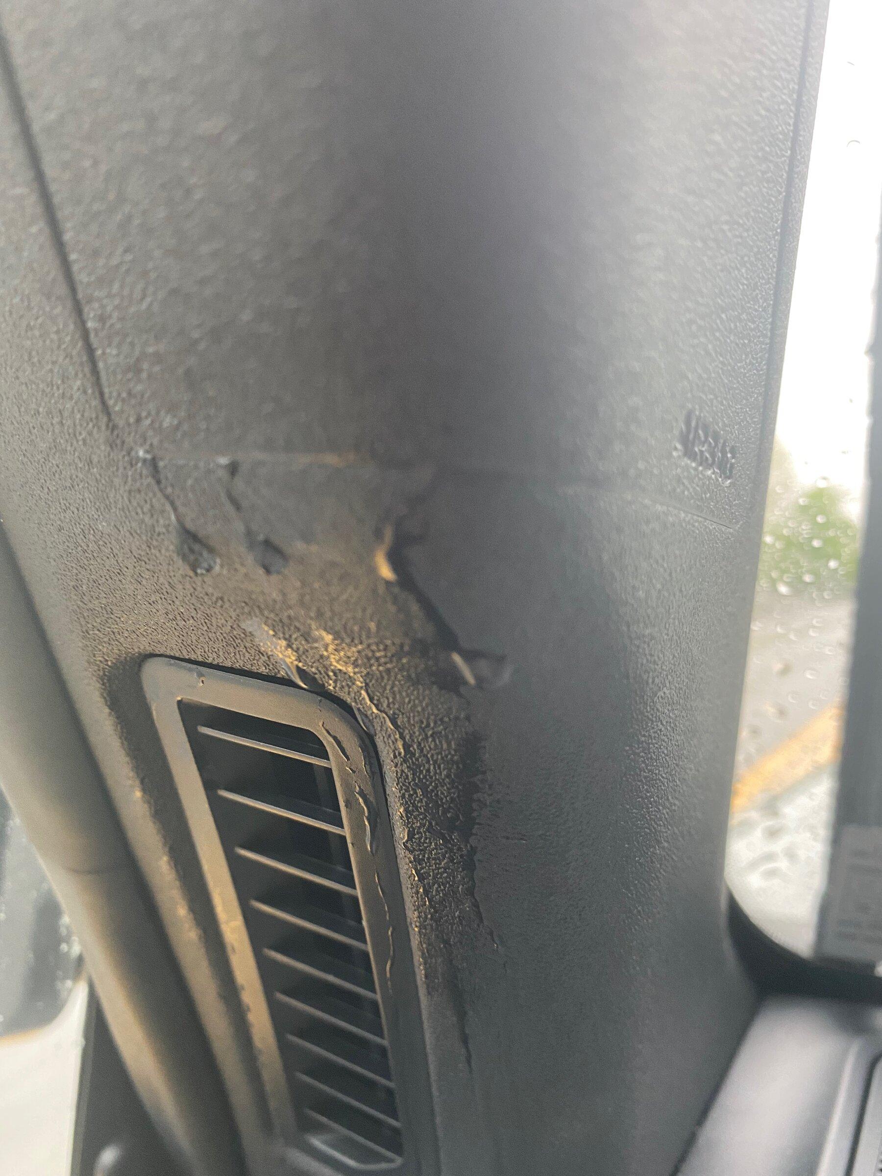 Ford Bronco MIC 2.0 leaking into A pillar trim IMG_1023