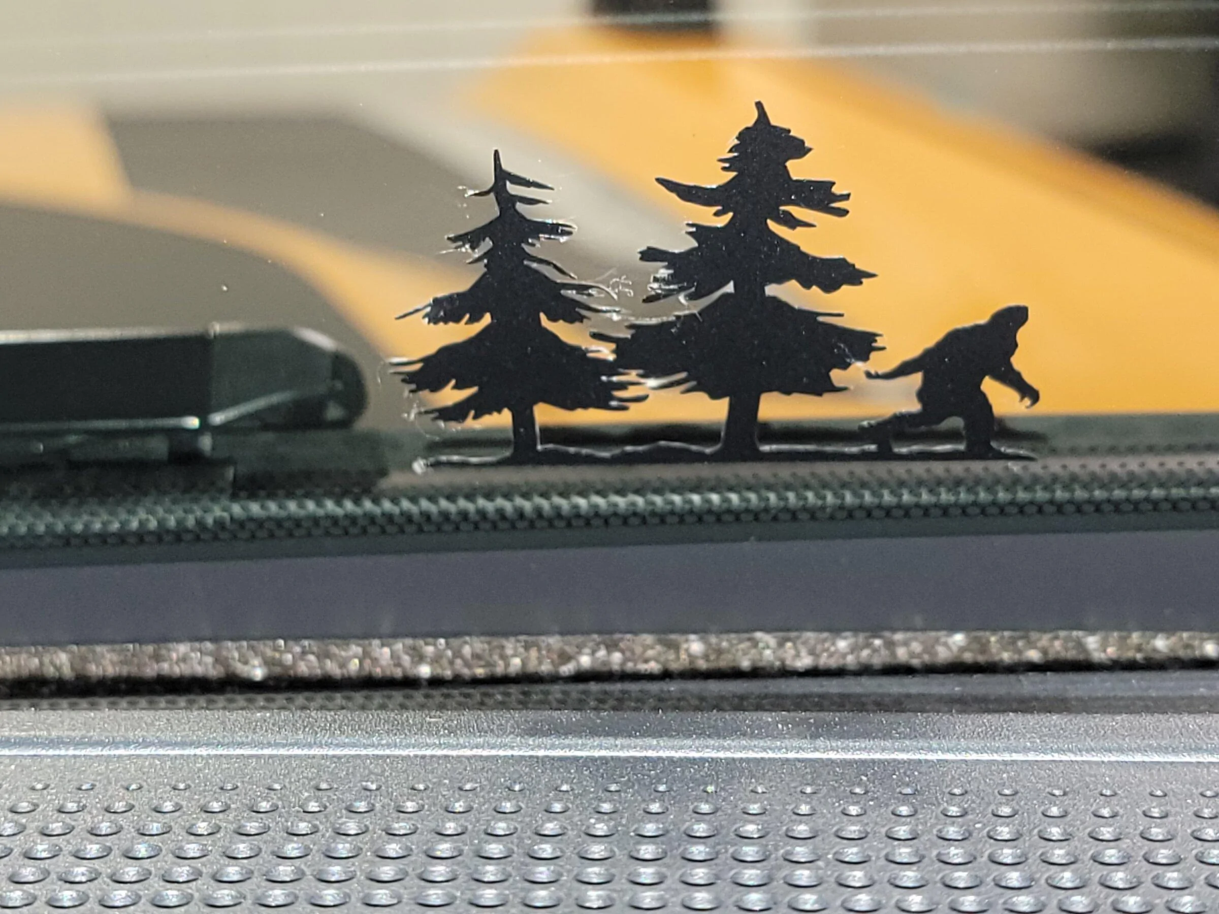 Ford Bronco Installed sasquatch windshield stickers 20220508_150946