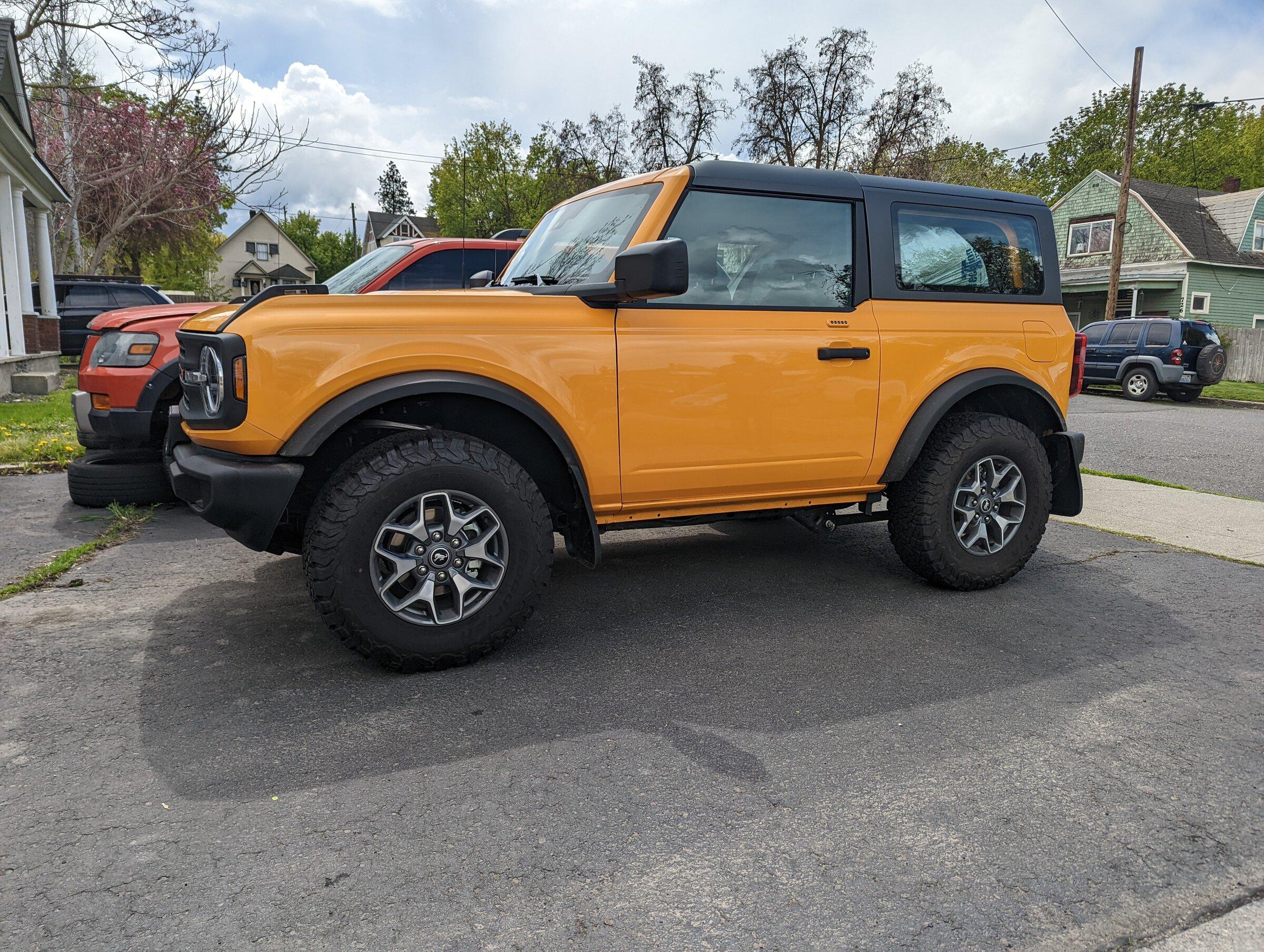 Ford Bronco Will Badlands wheels fit on a Base? PXL_20220508_201658807
