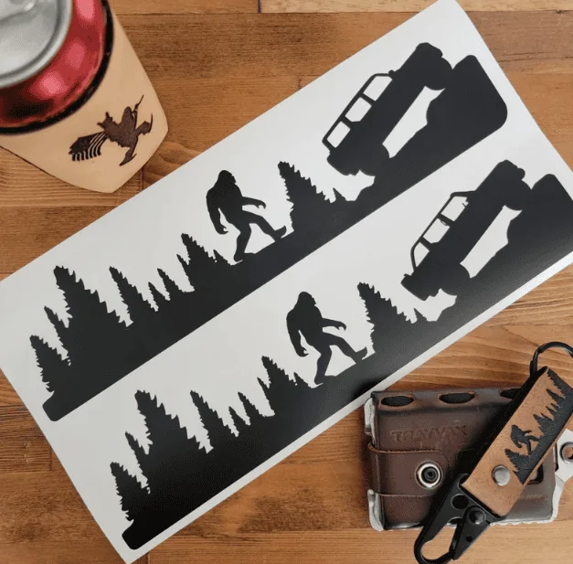 Ford Bronco Installed sasquatch windshield stickers SAS Bronc