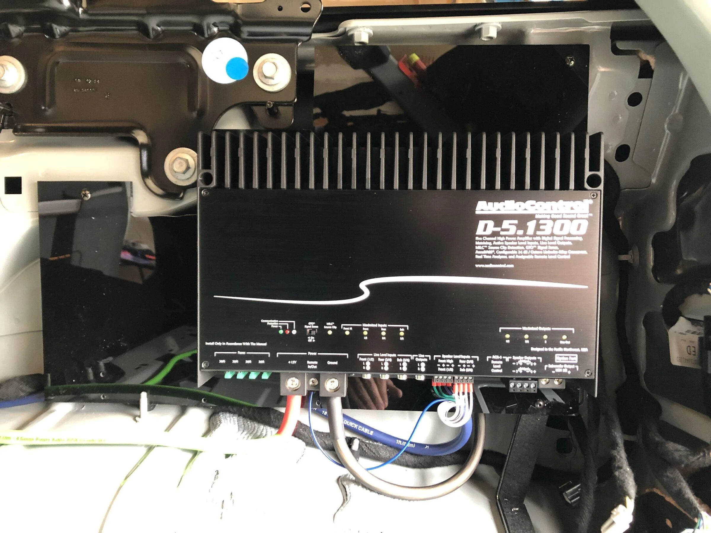Ford Bronco Complete Stereo Install - Amp, DSP, Speakers and Sub.  Lots of Pictures. amp 1