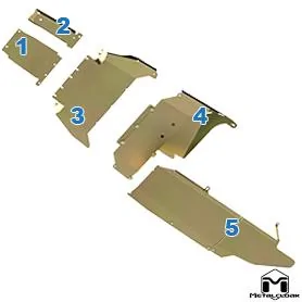 Ford Bronco UnderCloak Skid Plate System, 4-Door, now available! B0400-Bronco-UnderCloak-Skid-Plate-Sytem-Exploded-Vi