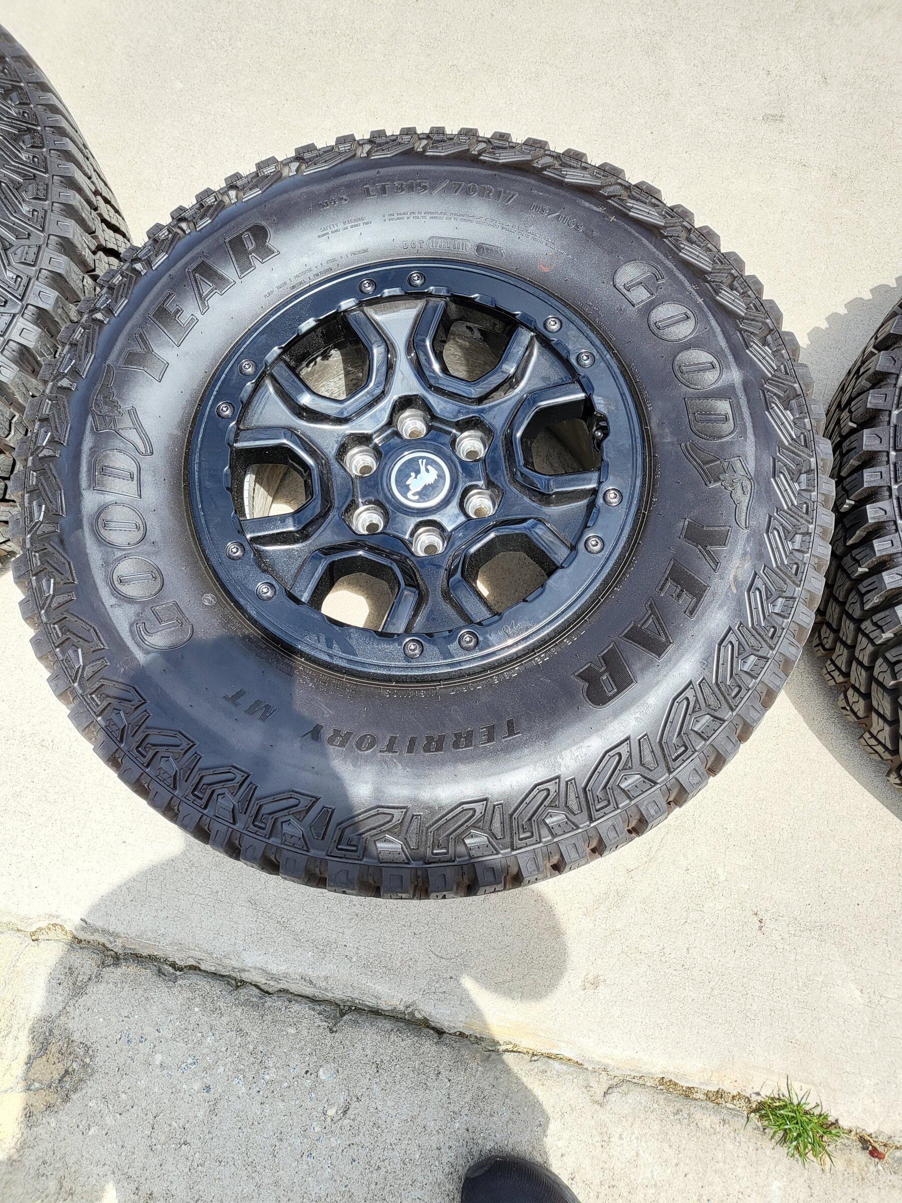 Ford Bronco Complete Wildtrak Wheel Setup. 20220508_123933