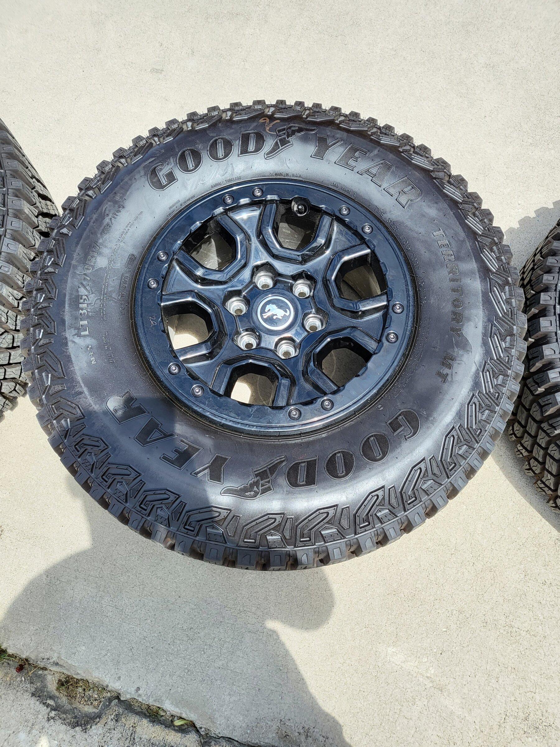 Ford Bronco Complete Wildtrak Wheel Setup. 20220508_123930