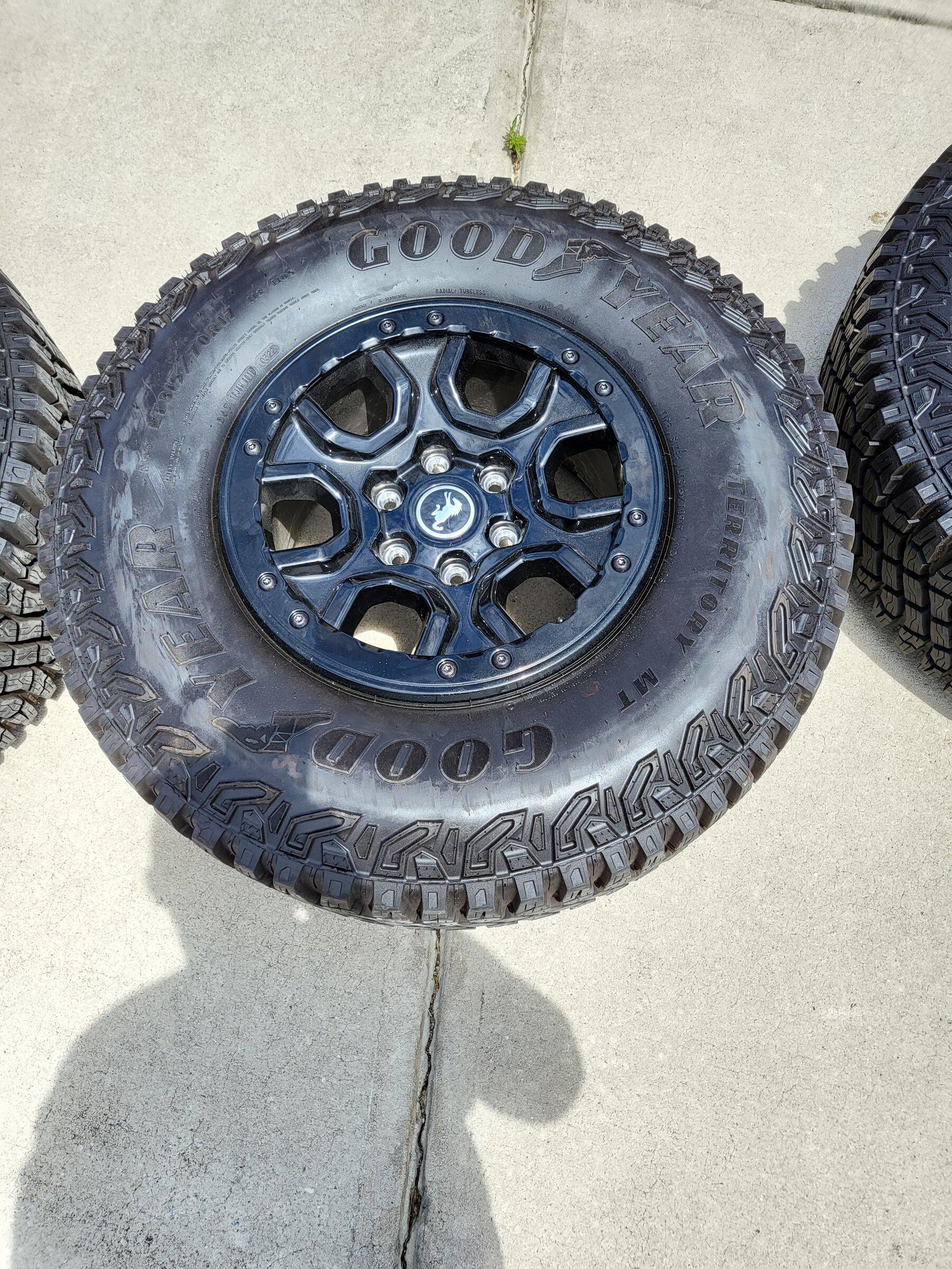 Ford Bronco Complete Wildtrak Wheel Setup. 20220508_123926