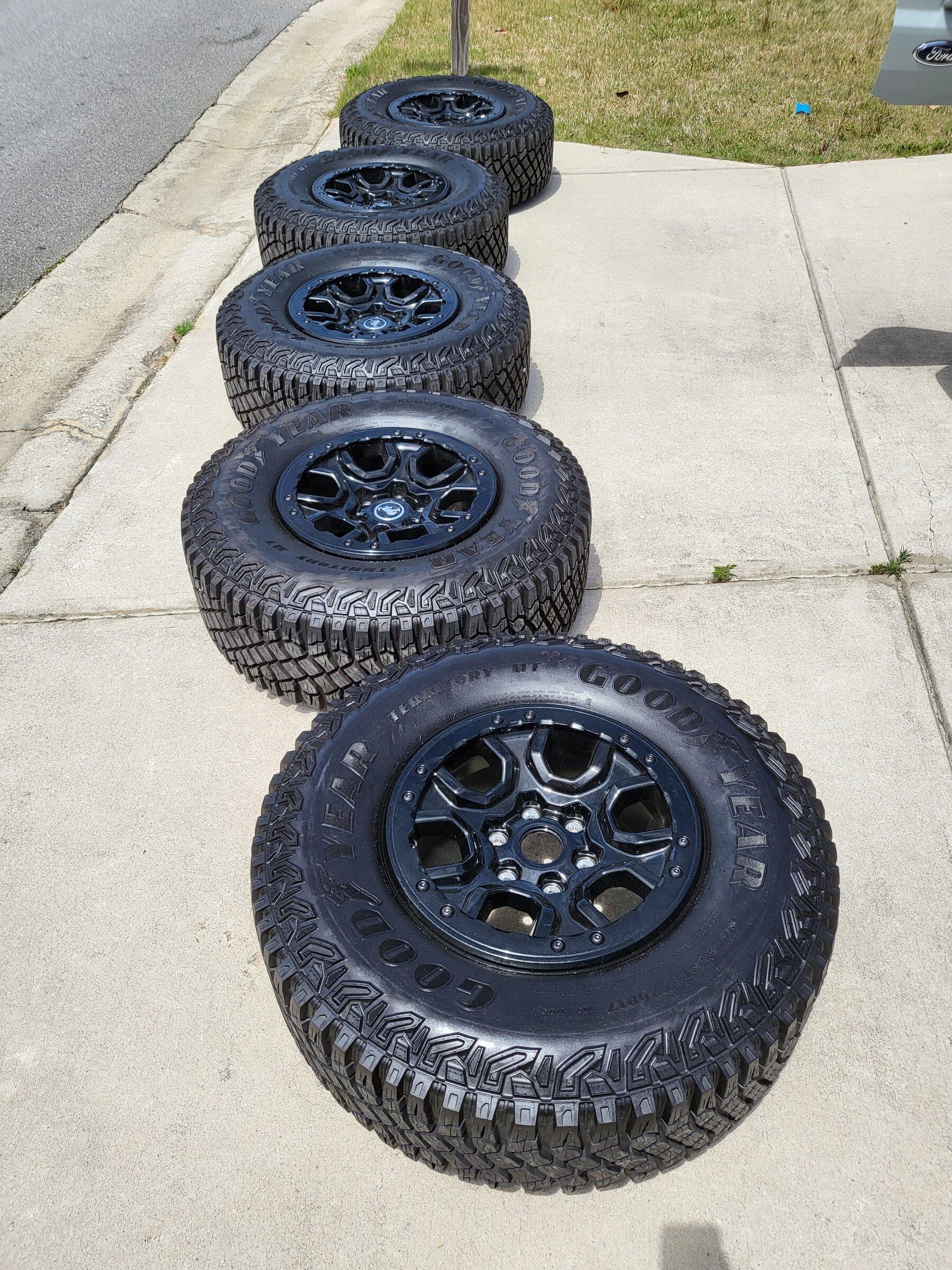 Ford Bronco Complete Wildtrak Wheel Setup. 20220508_123916
