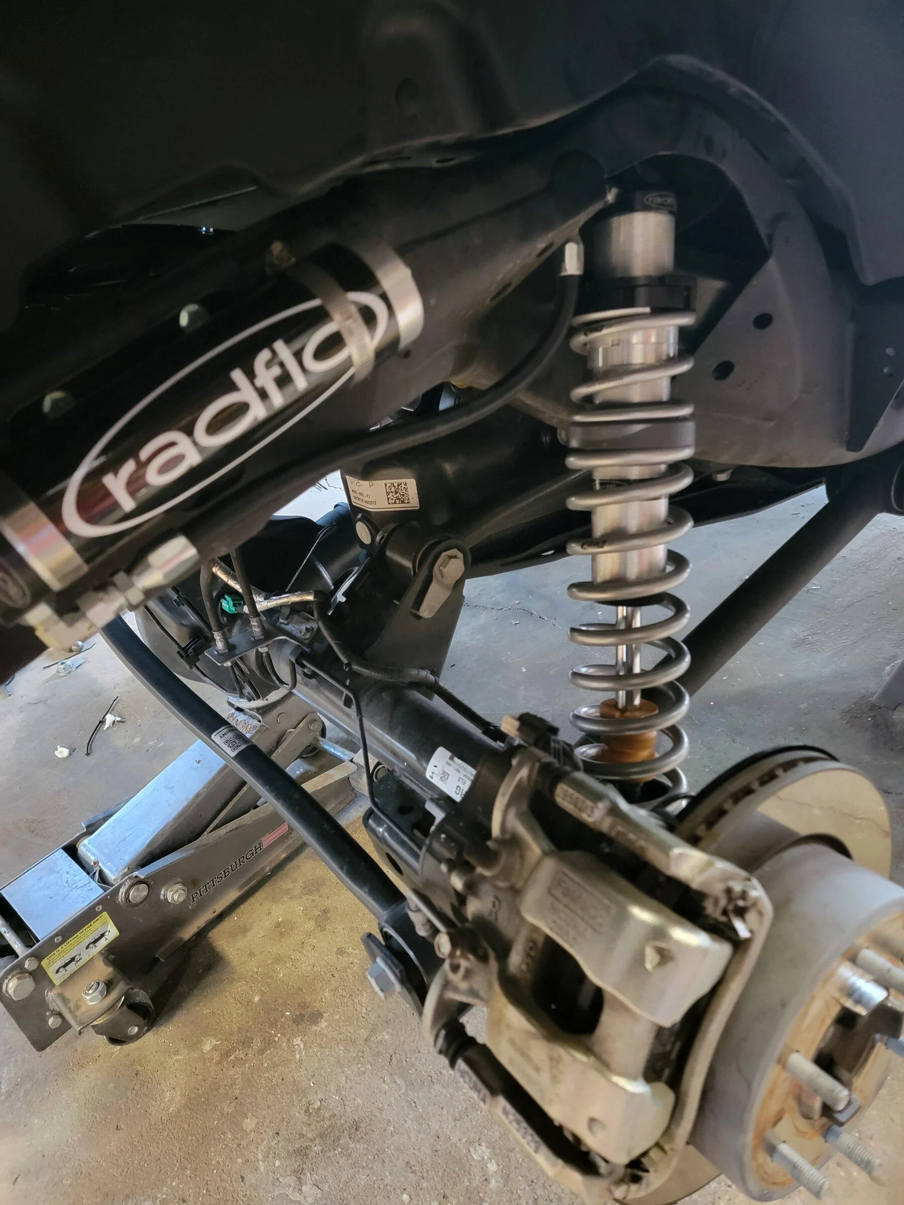 Ford Bronco Radflo coilovers install and first impressions 20220430_185610