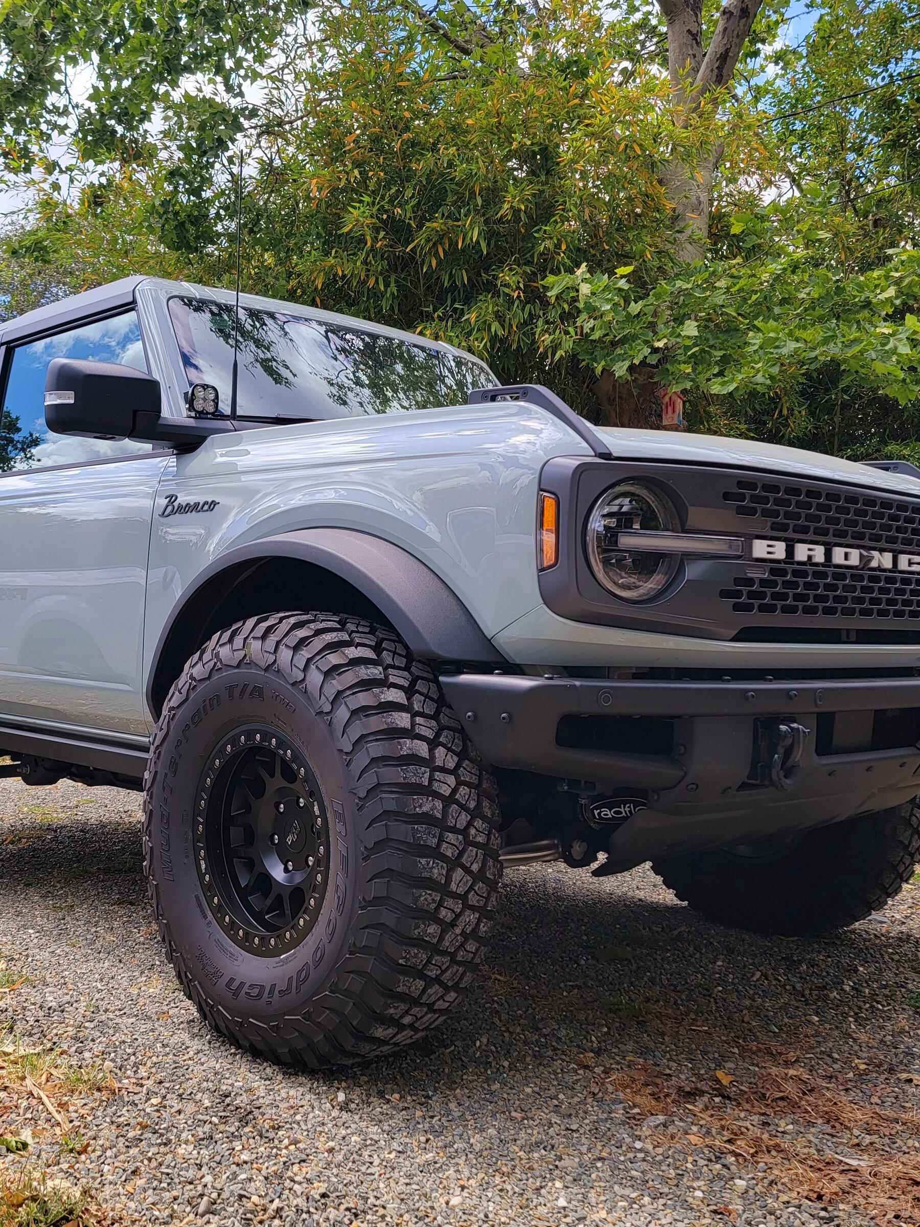 Ford Bronco Radflo coilovers install and first impressions 20220508_135240