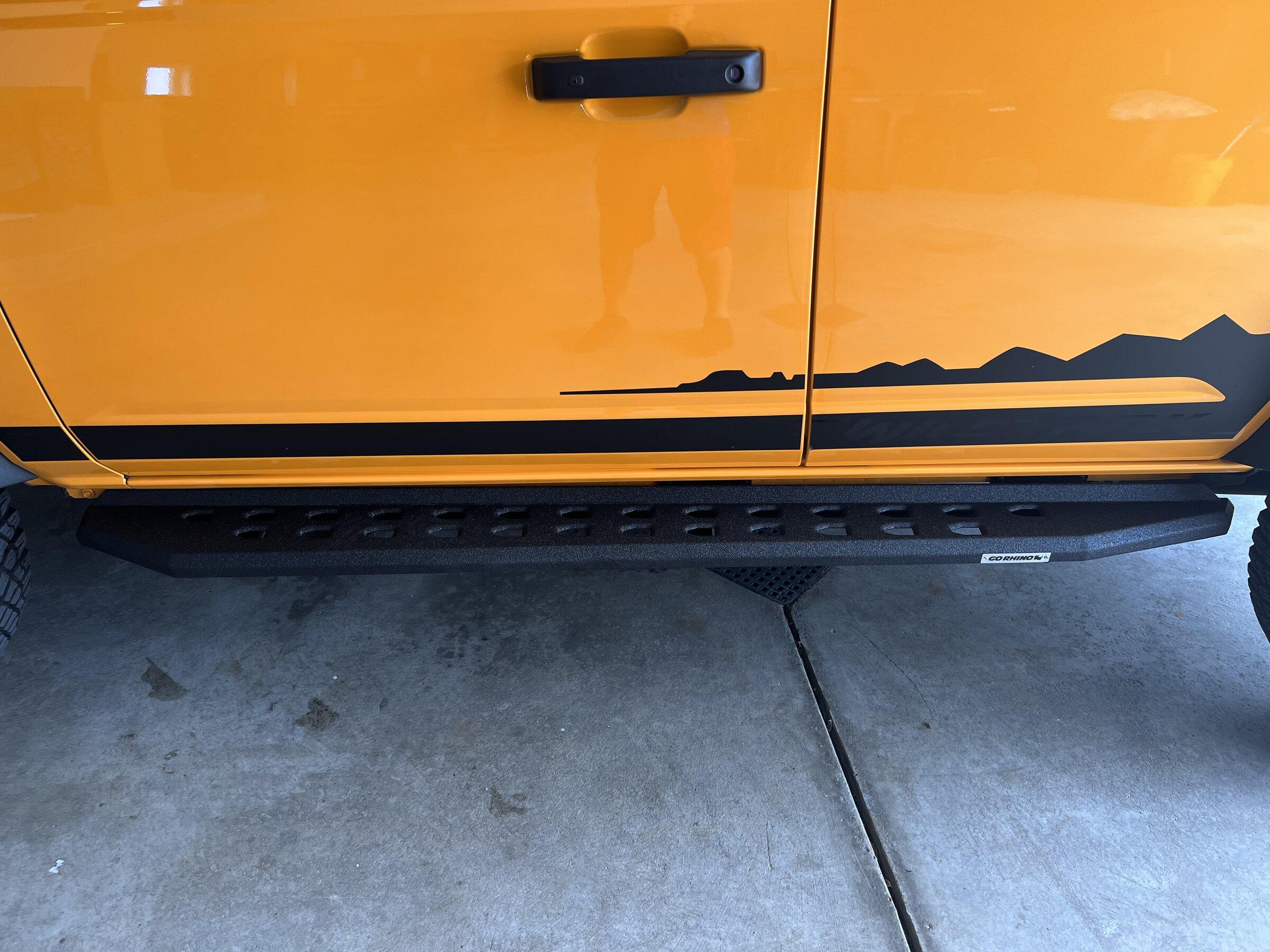 Ford Bronco Installed GORHINO side steps with the bedliner coating! 864B4B64-A4EB-480A-9EC4-BBFA915EE367