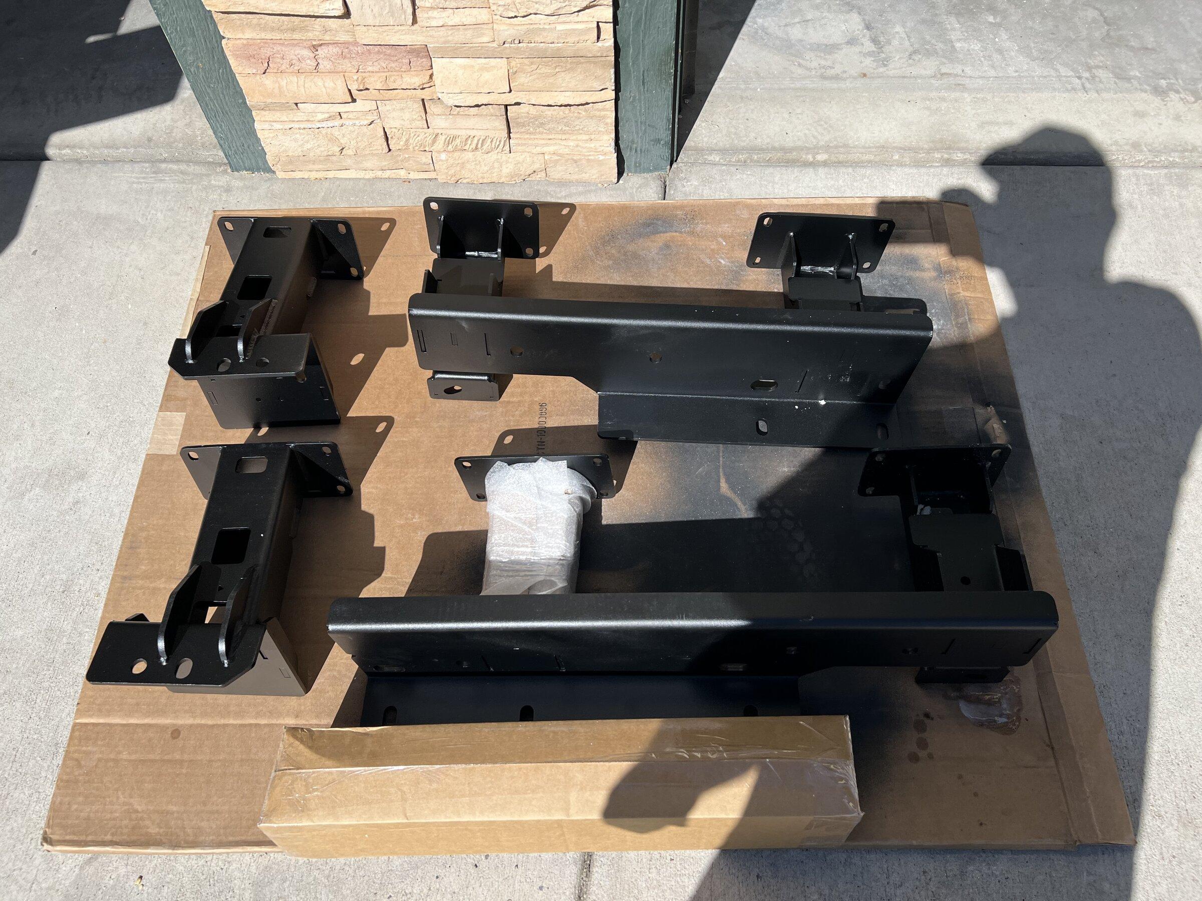 Ford Bronco Finally Frame Mounted Sliders from LOD OFFROAD!!! Steps Hdw unboxed
