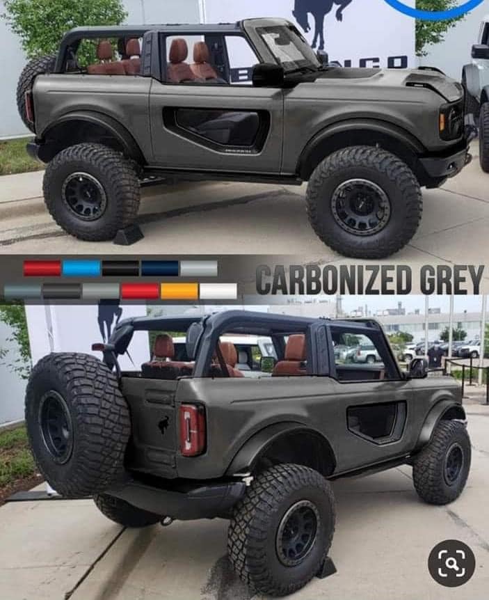 Ford Bronco Carbonized Gray Paint Thread Carbonized Gray