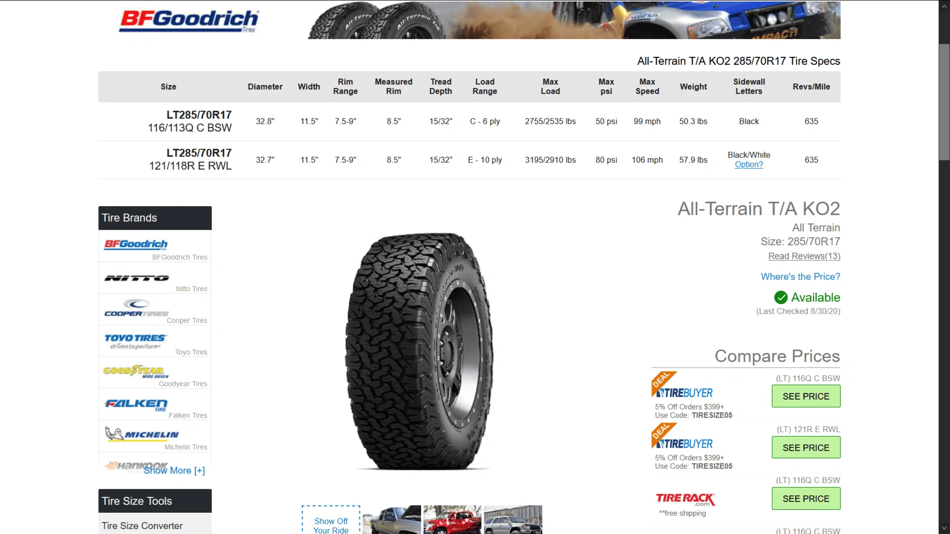Ford Bronco Actual Tire Height 1599329798893