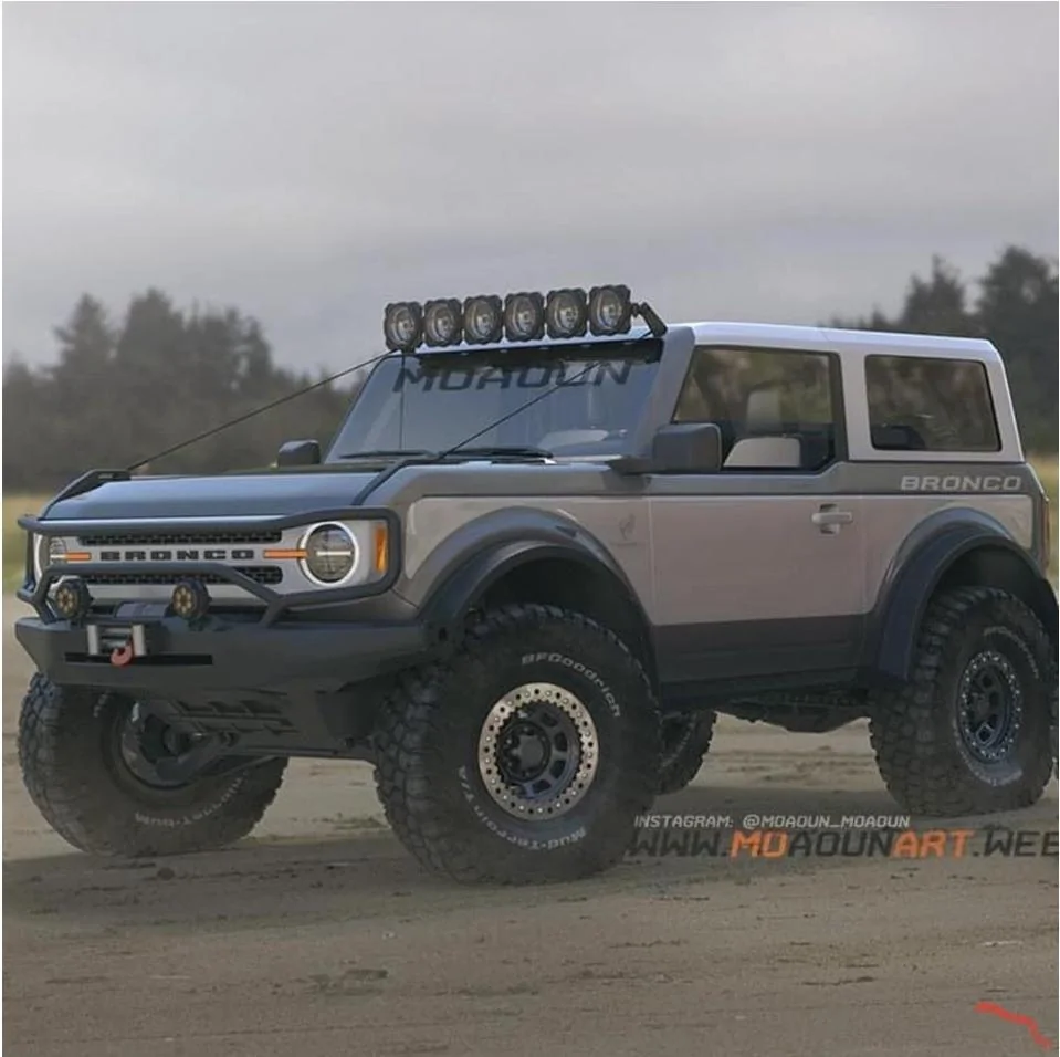 Ford Bronco Retro Two Tone Render Screenshot_20200727-125643_rif is fun