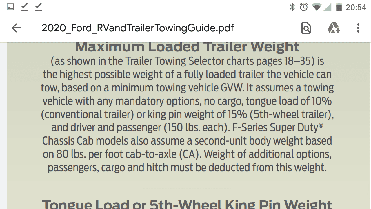 Ford Bronco What would be a realistic towing capacity? Screenshot_20200823-205446