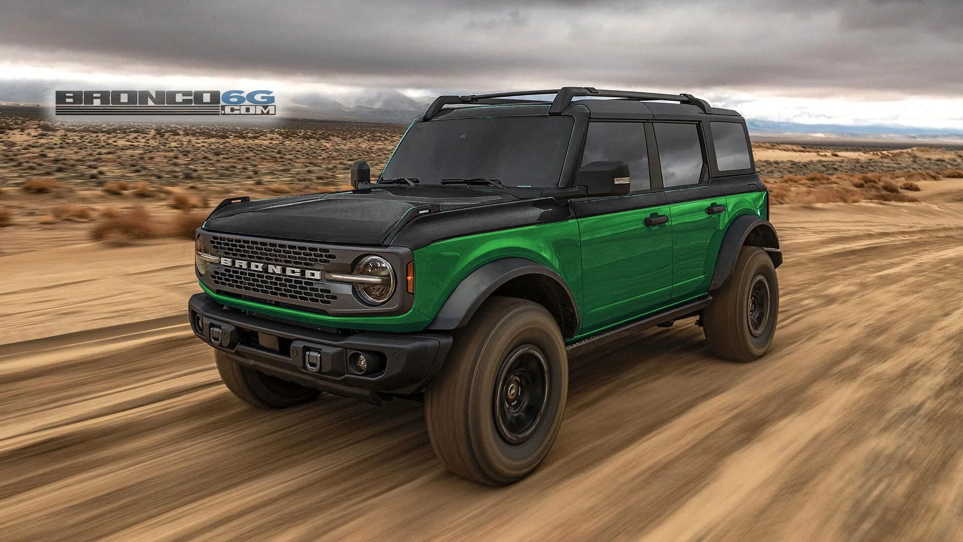 Ford Bronco Photoshop Request - Mamba Green Green3
