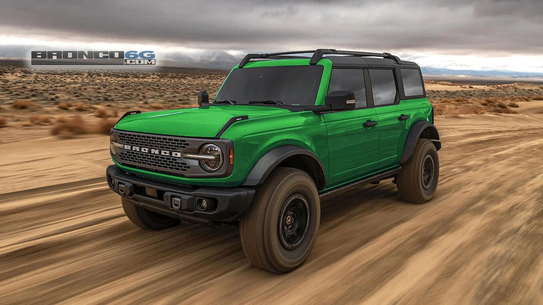 Ford Bronco Photoshop Request - Mamba Green green1