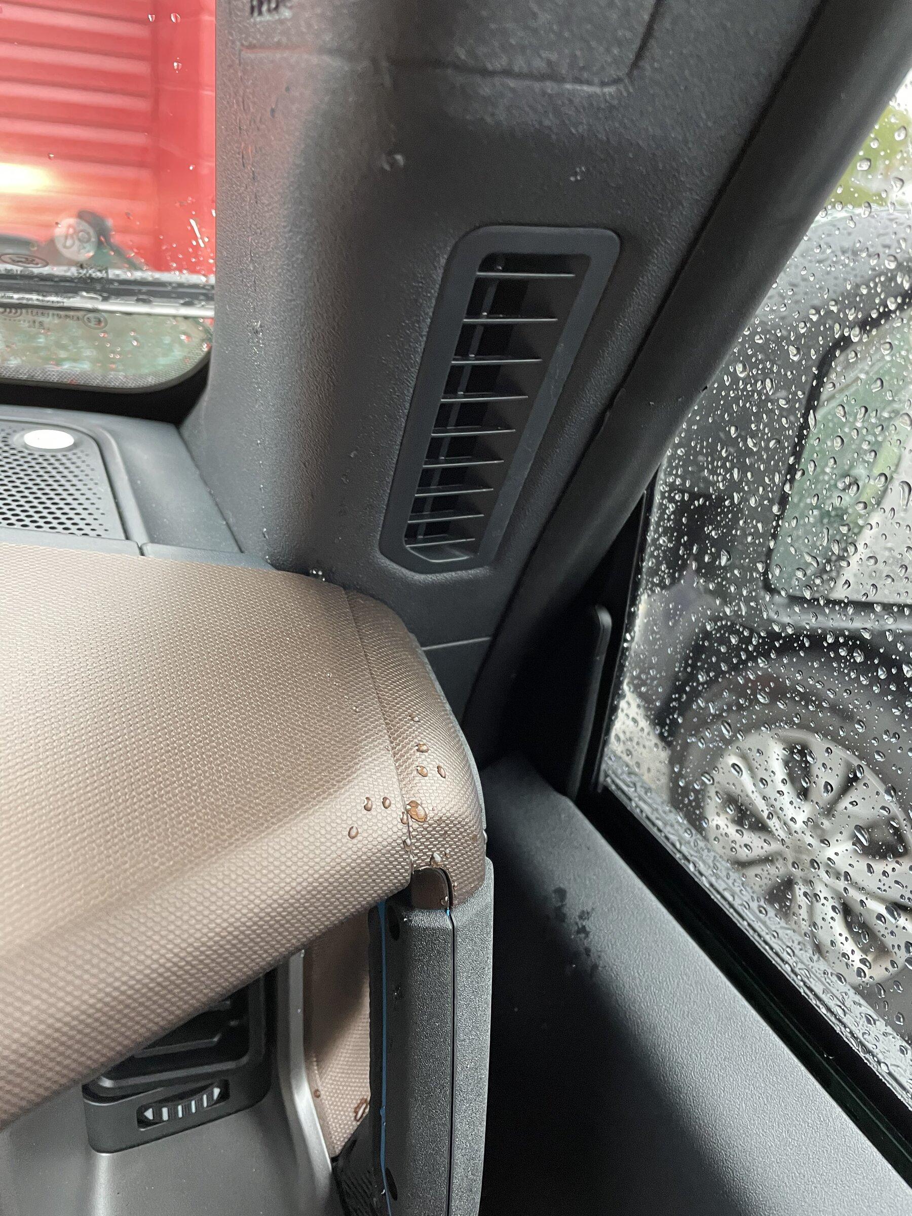 Ford Bronco MIC 2.0 leaking into A pillar trim 541B6D00-815D-47D4-9B6E-5061621FB543