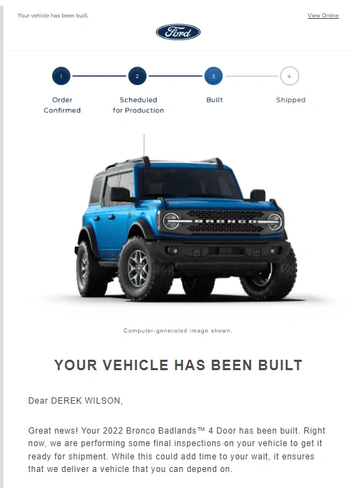 Ford Bronco 5/9 Build Week group. (ManSquatch Week) 1652534376468