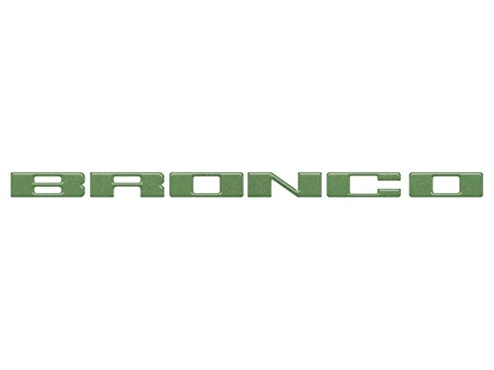 Ford Bronco Ford Accessories adds Grill Letters Emblems by TufSkinz (Various Colors) 1652536306346