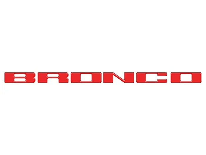 Ford Bronco Ford Accessories adds Grill Letters Emblems by TufSkinz (Various Colors) 1652536342670