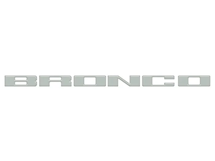 Ford Bronco Ford Accessories adds Grill Letters Emblems by TufSkinz (Various Colors) 1652536355891