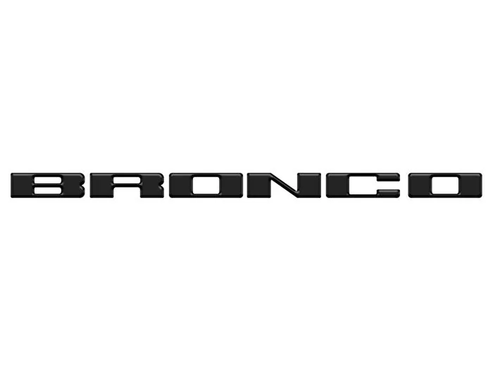 Ford Bronco Ford Accessories adds Grill Letters Emblems by TufSkinz (Various Colors) 1652536372591