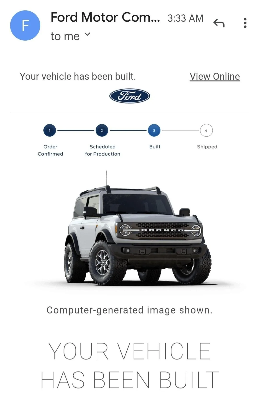 Ford Bronco 5/9 Build Week group. (ManSquatch Week) Screenshot_20220514-094759_Gmail