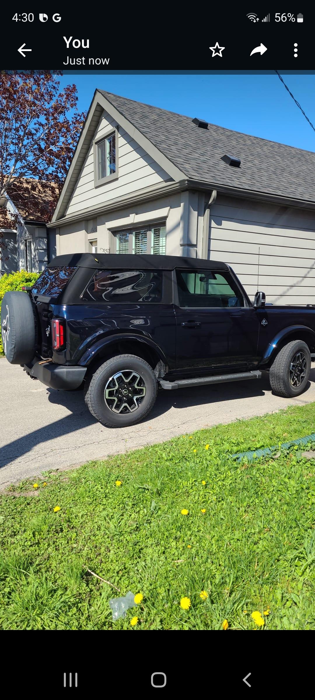 Ford Bronco New trek top installed Screenshot_20220514-163056_WhatsA