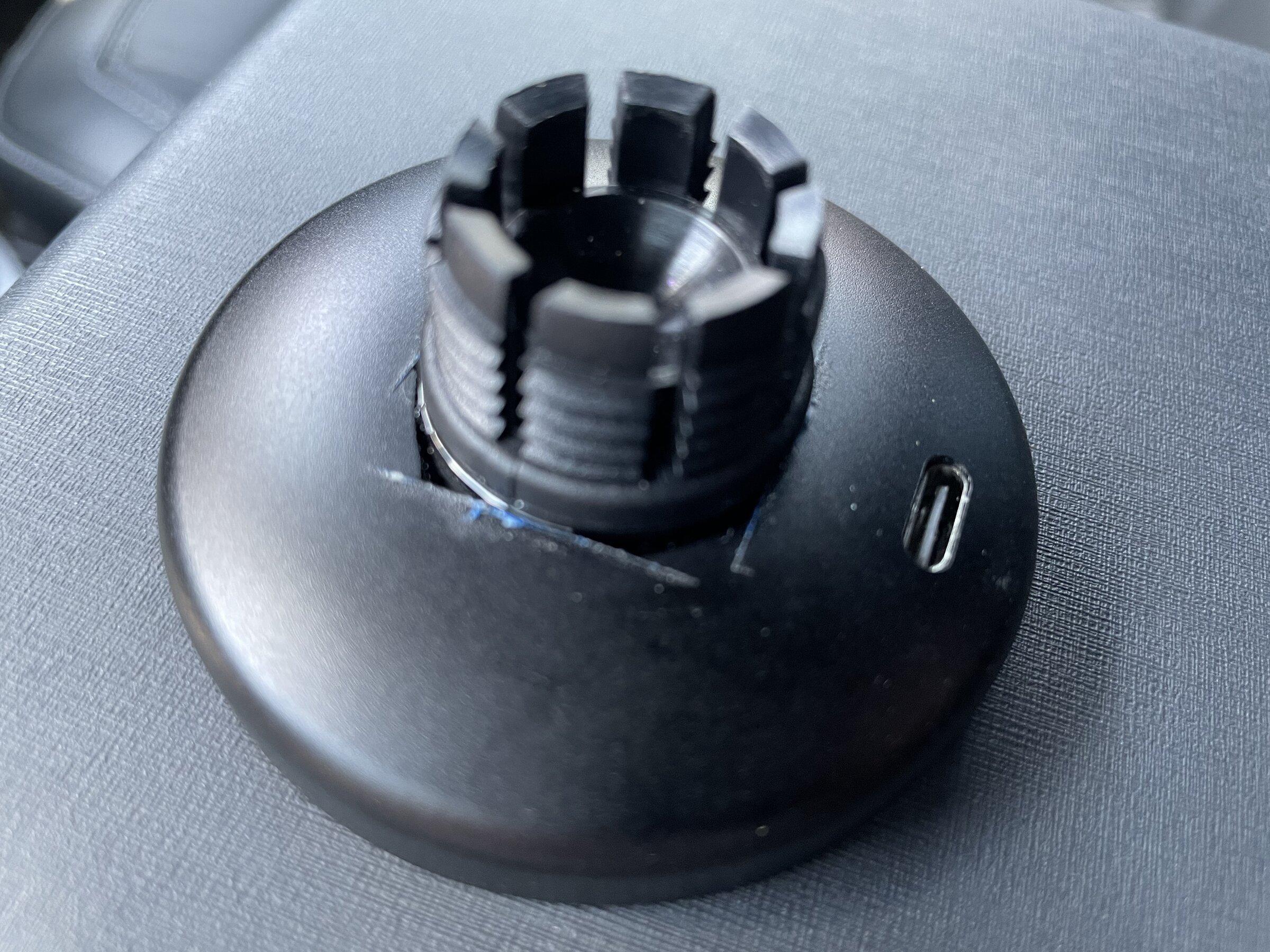 Ford Bronco MagSafe phone charger mounted to console grab handle - Done ✅ E7E9E124-3317-4179-B8A8-CD2150E32CA3