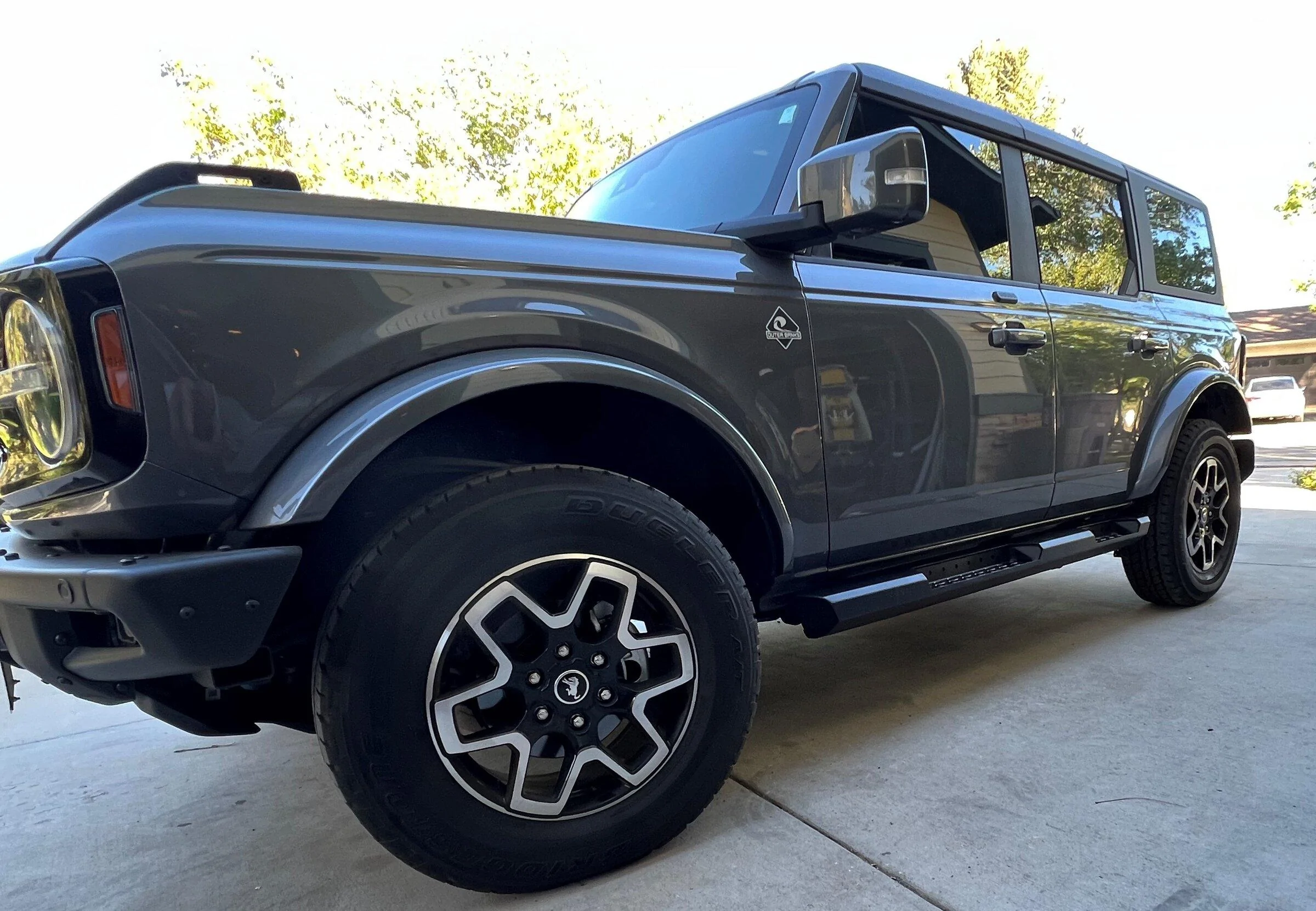 Ford Bronco Finally Frame Mounted Sliders from LOD OFFROAD!!! Steps Driver