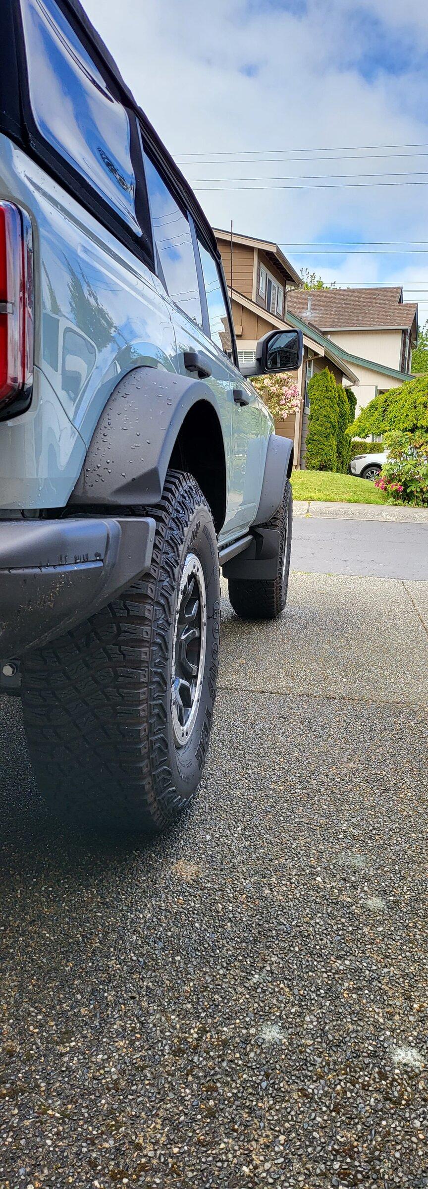 Ford Bronco Added mudflaps this weekend 20220514_113106