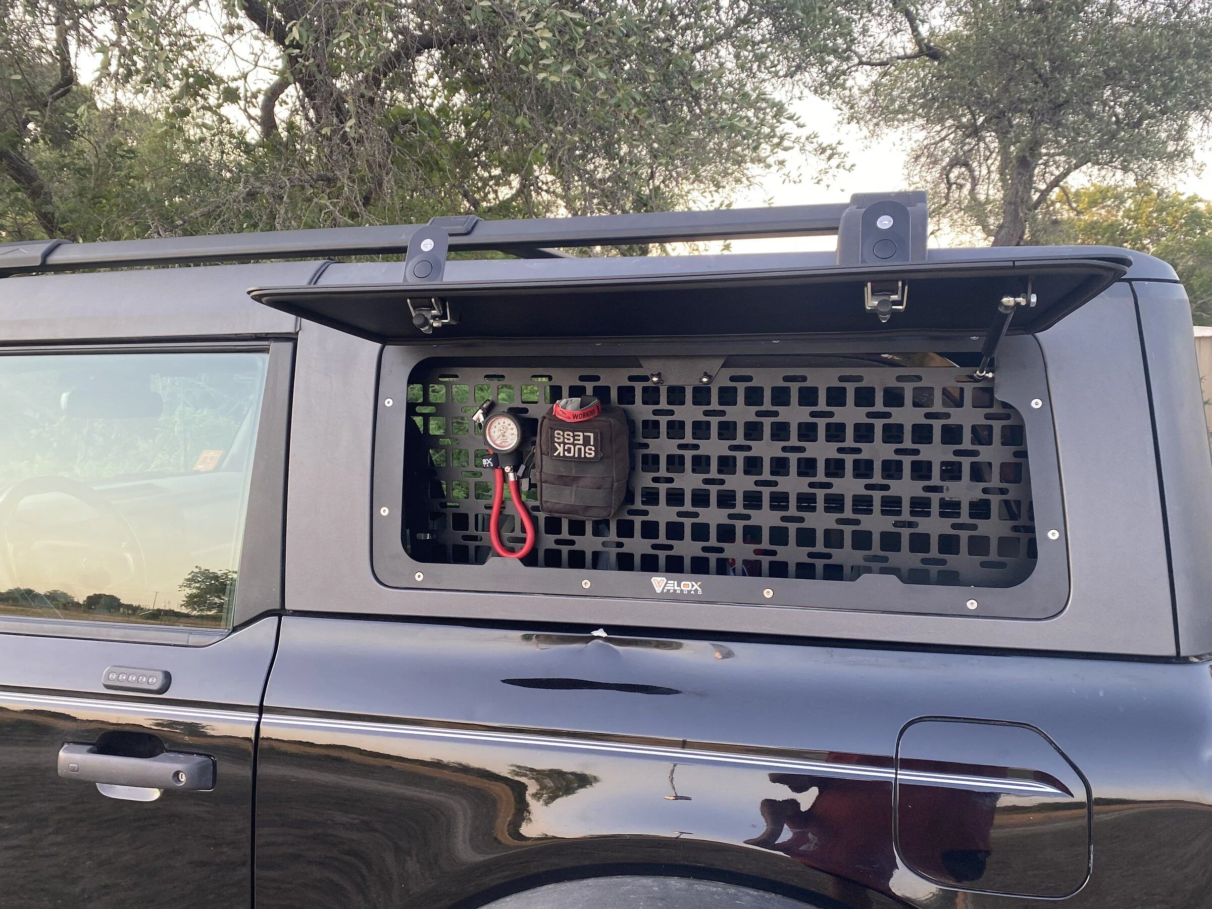 Ford Bronco Gullwing and molle panels for hardtop window [Velox Offroad] 568E7497-ADED-49D1-8F02-DEE0EE9D50A0
